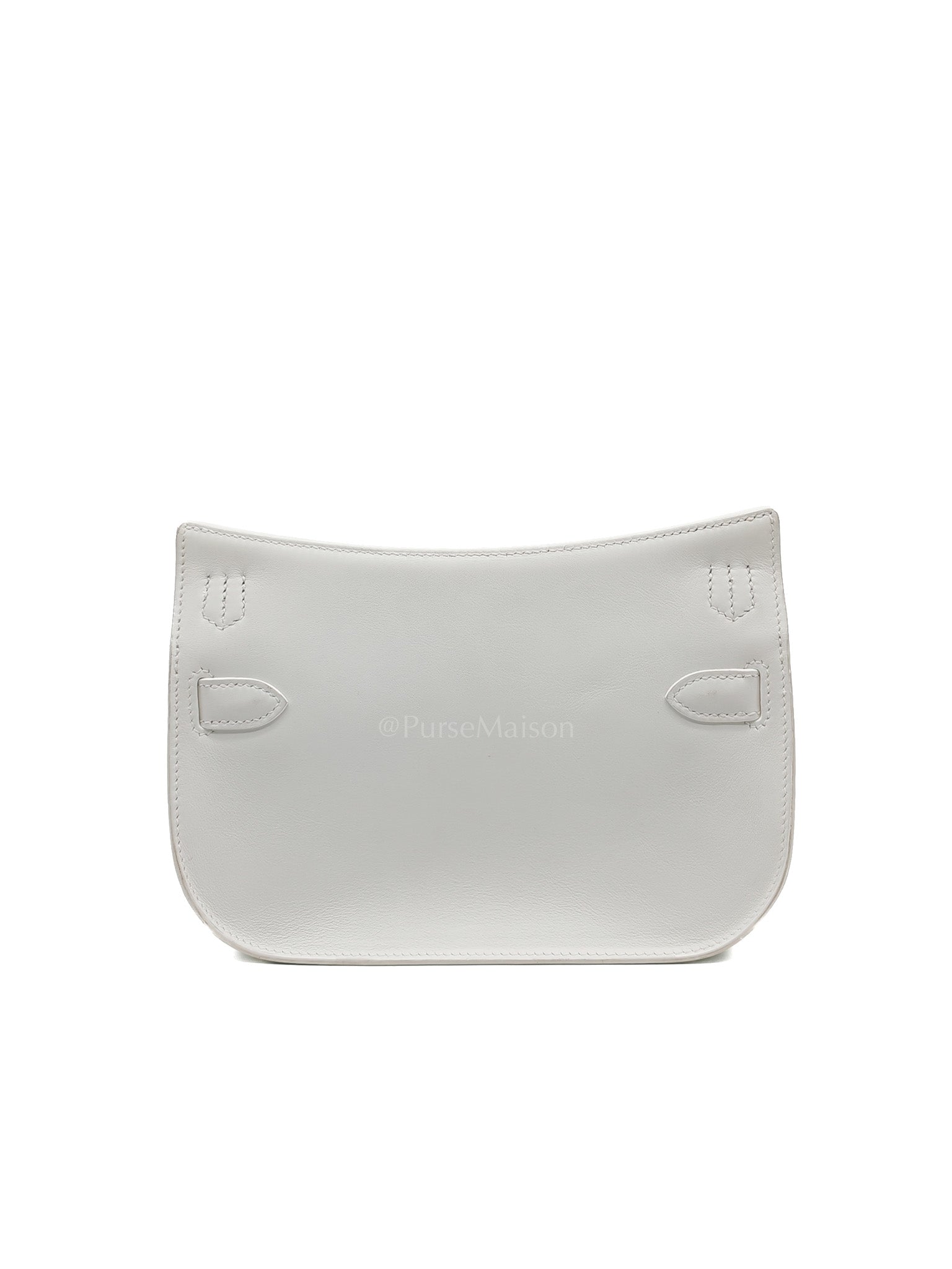 Mini Jypsiere in White Evercolor Leather Palladium Hardware Stamp W (2024)