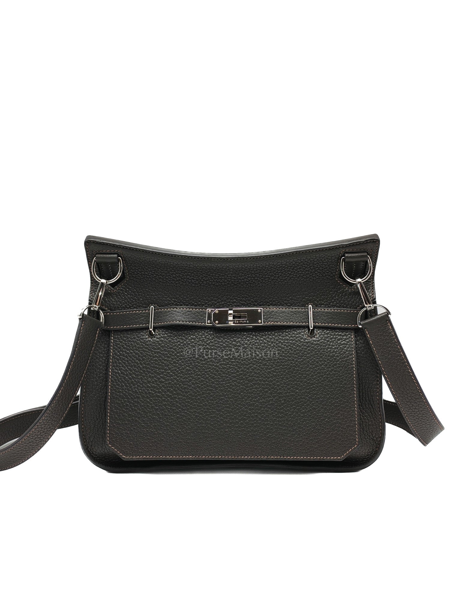 Jypsiere 28 in Gris Etain Clemence Leather & Palladium Hardware Stamp B (2023)