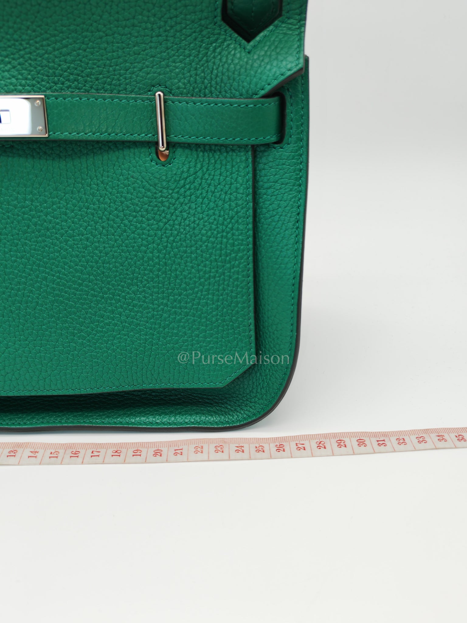 Jypsiere 26 in Vert Cypress Clemence Leather & Palladium Hardware Stamp A(2017) | Purse Maison Luxury Bags Shop