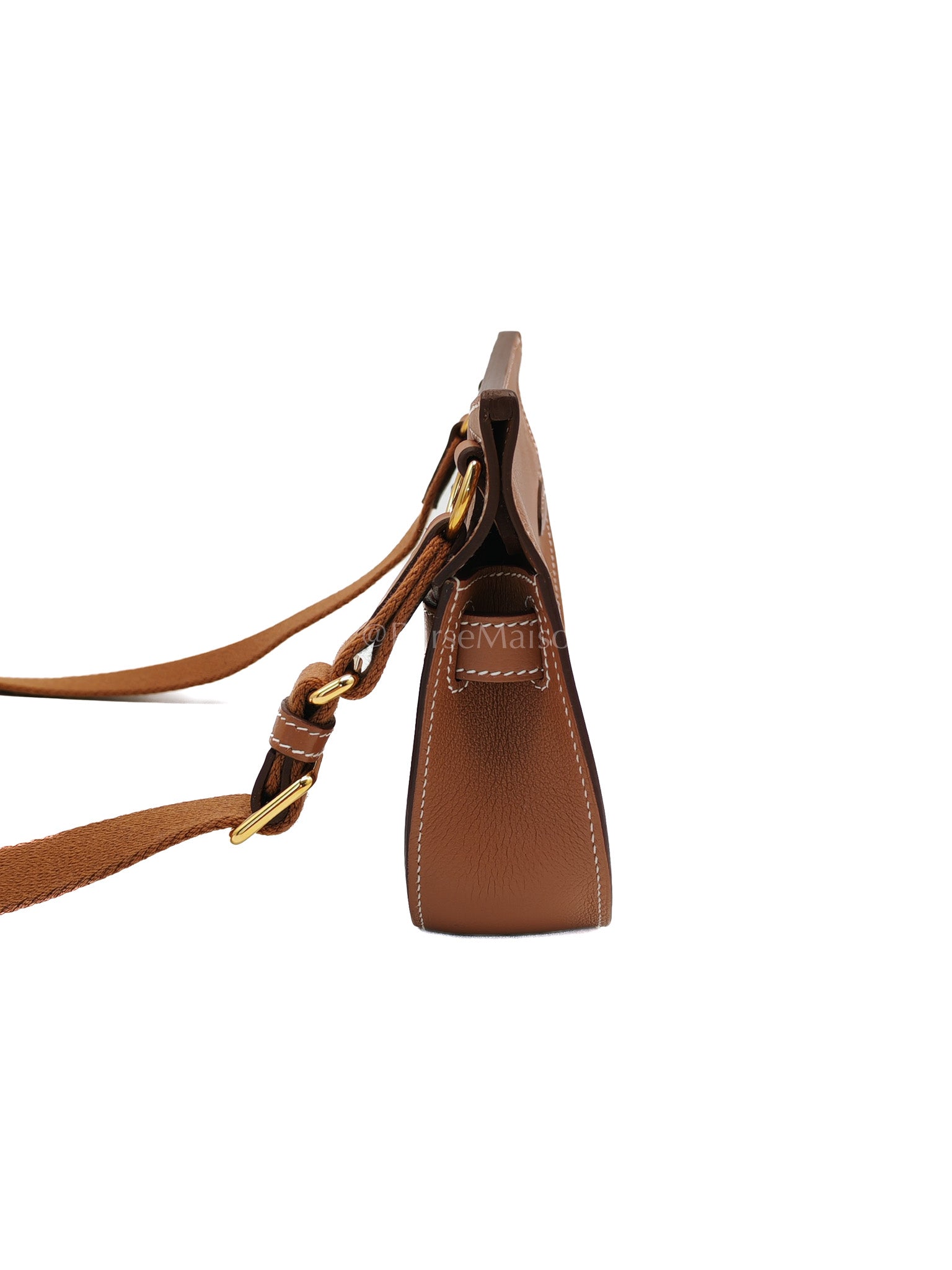 Jypsiere Mini Gold Evercolor Leather in Gold Hardware Stamp U(2022) | Purse Maison Luxury Bags Shop