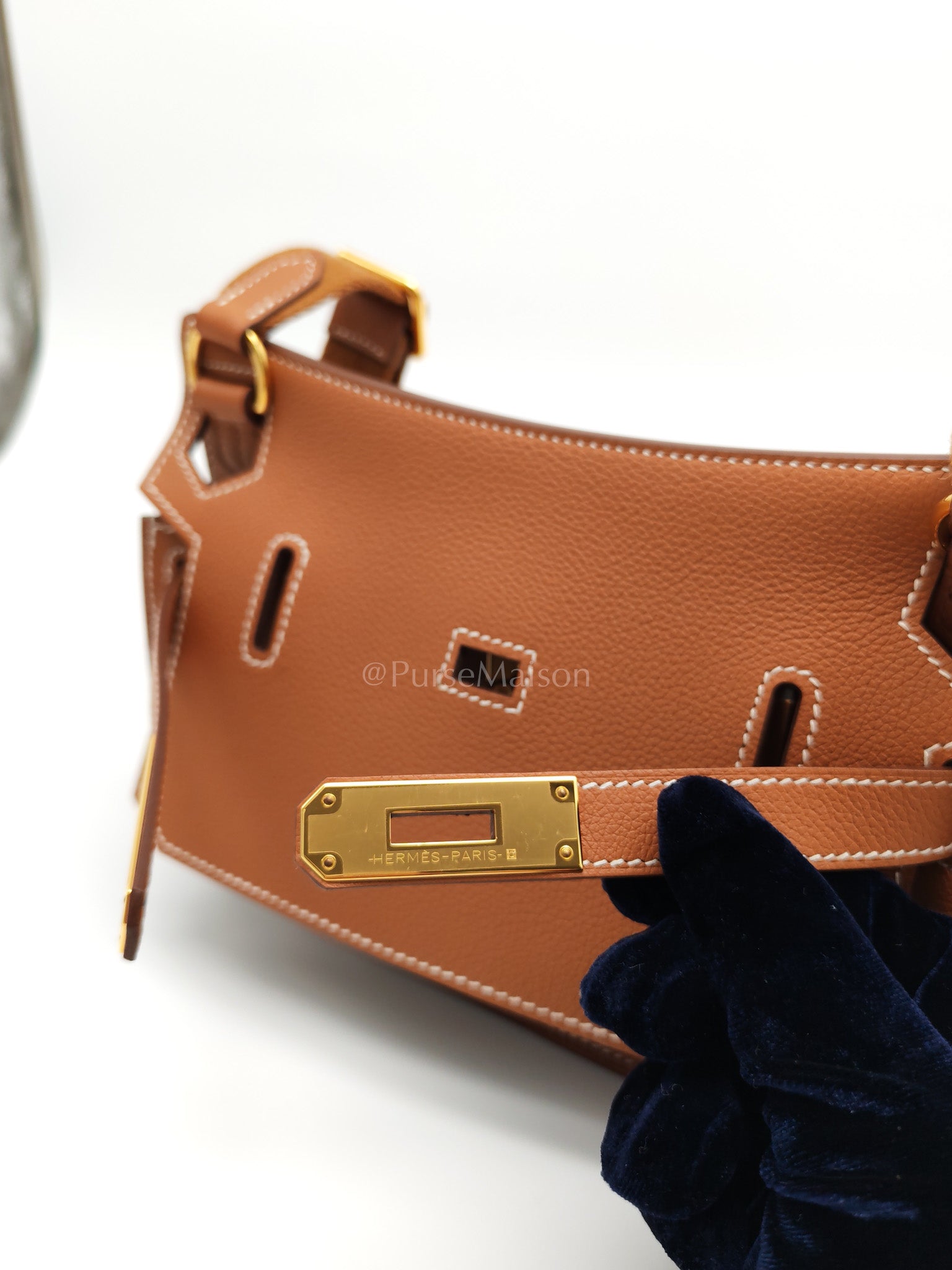 Jypsiere Mini in Gold Evercolor and Gold Hardware Stamp K(2025) | Purse Maison Luxury Bags Shop