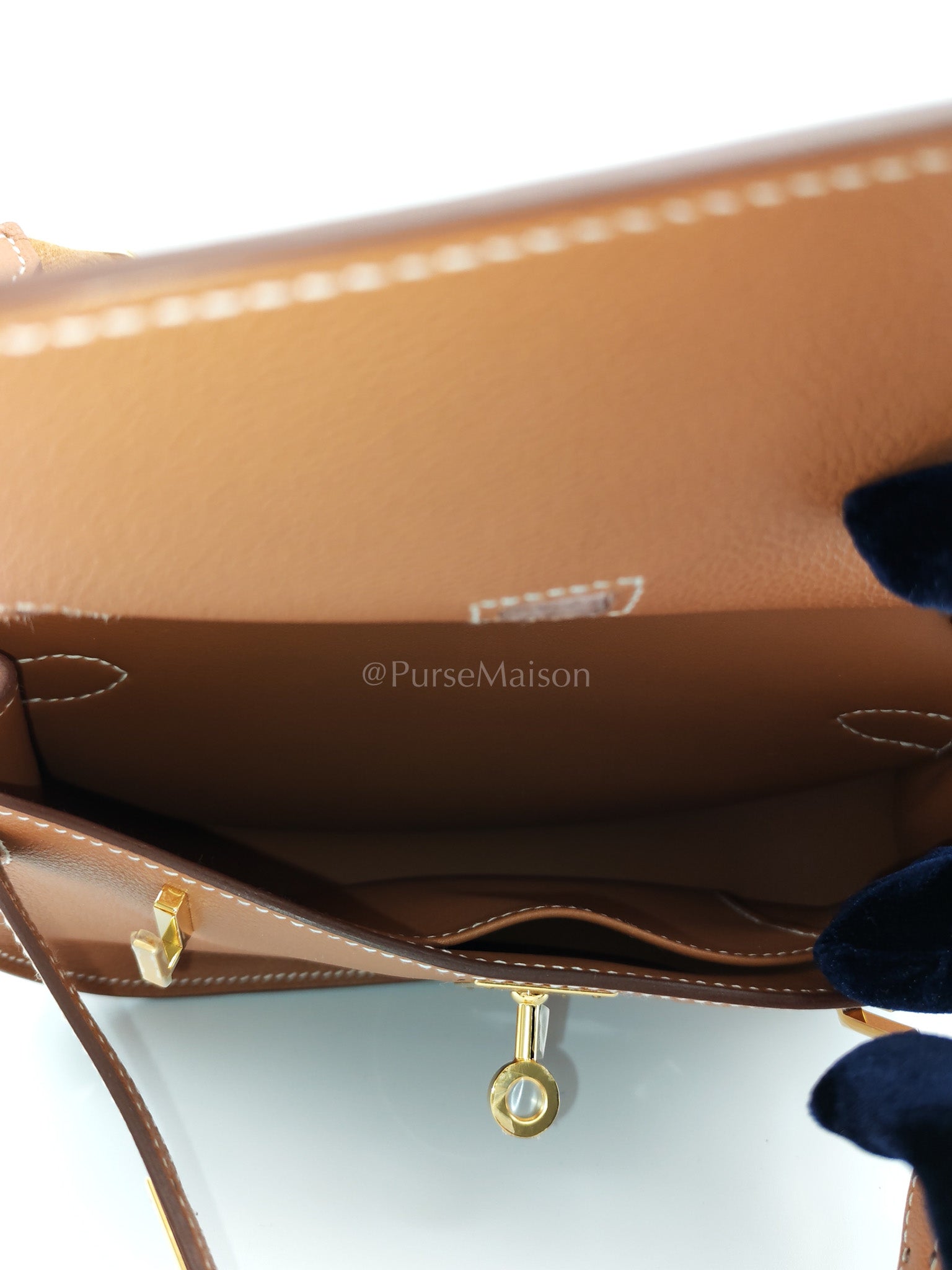 Jypsiere Mini in Gold Evercolor and Gold Hardware Stamp K(2025) | Purse Maison Luxury Bags Shop