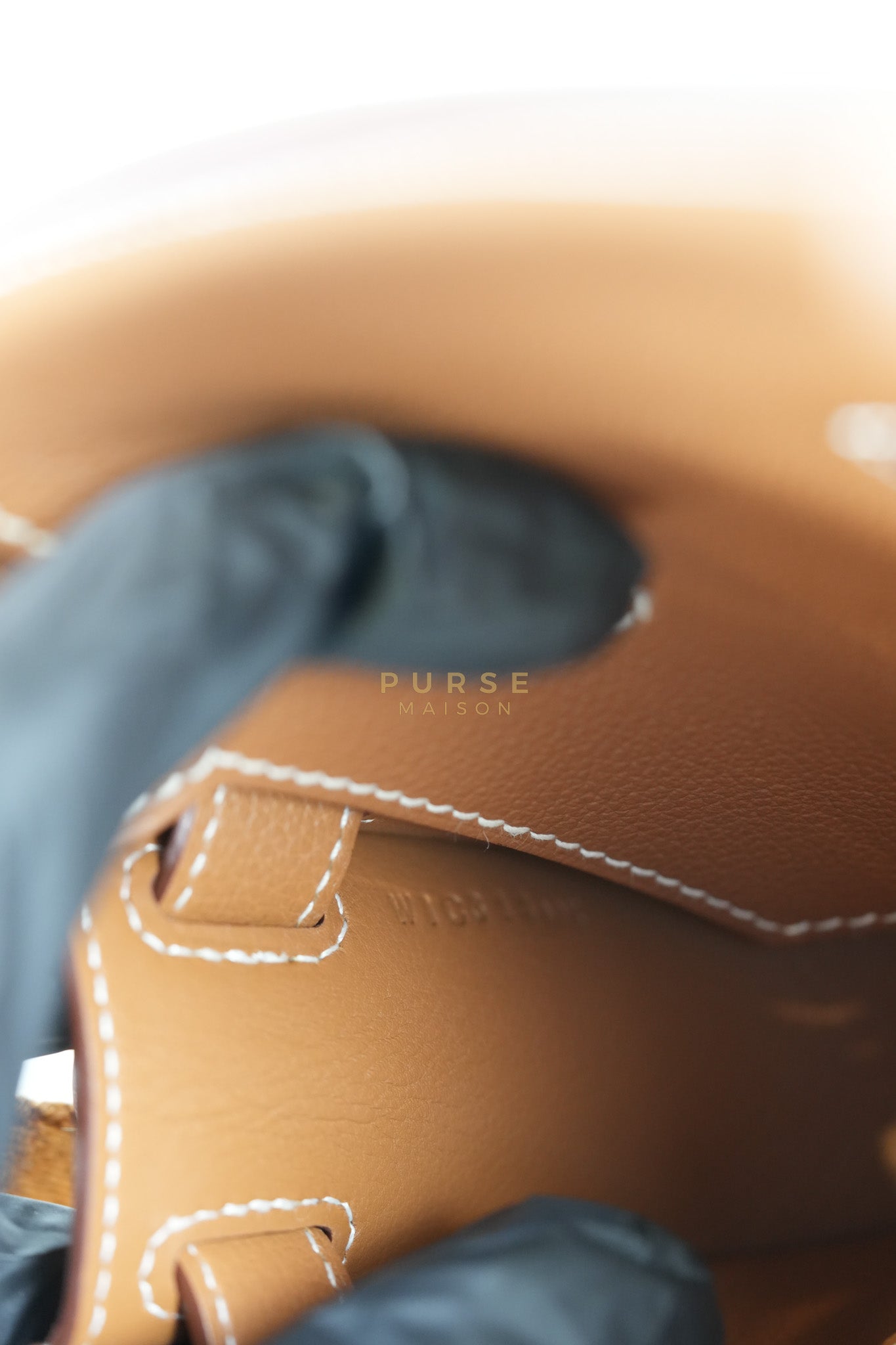 Jypsiere Mini in Gold Evercolor and Gold Hardware Stamp W (2024) | Purse Maison Luxury Bags Shop