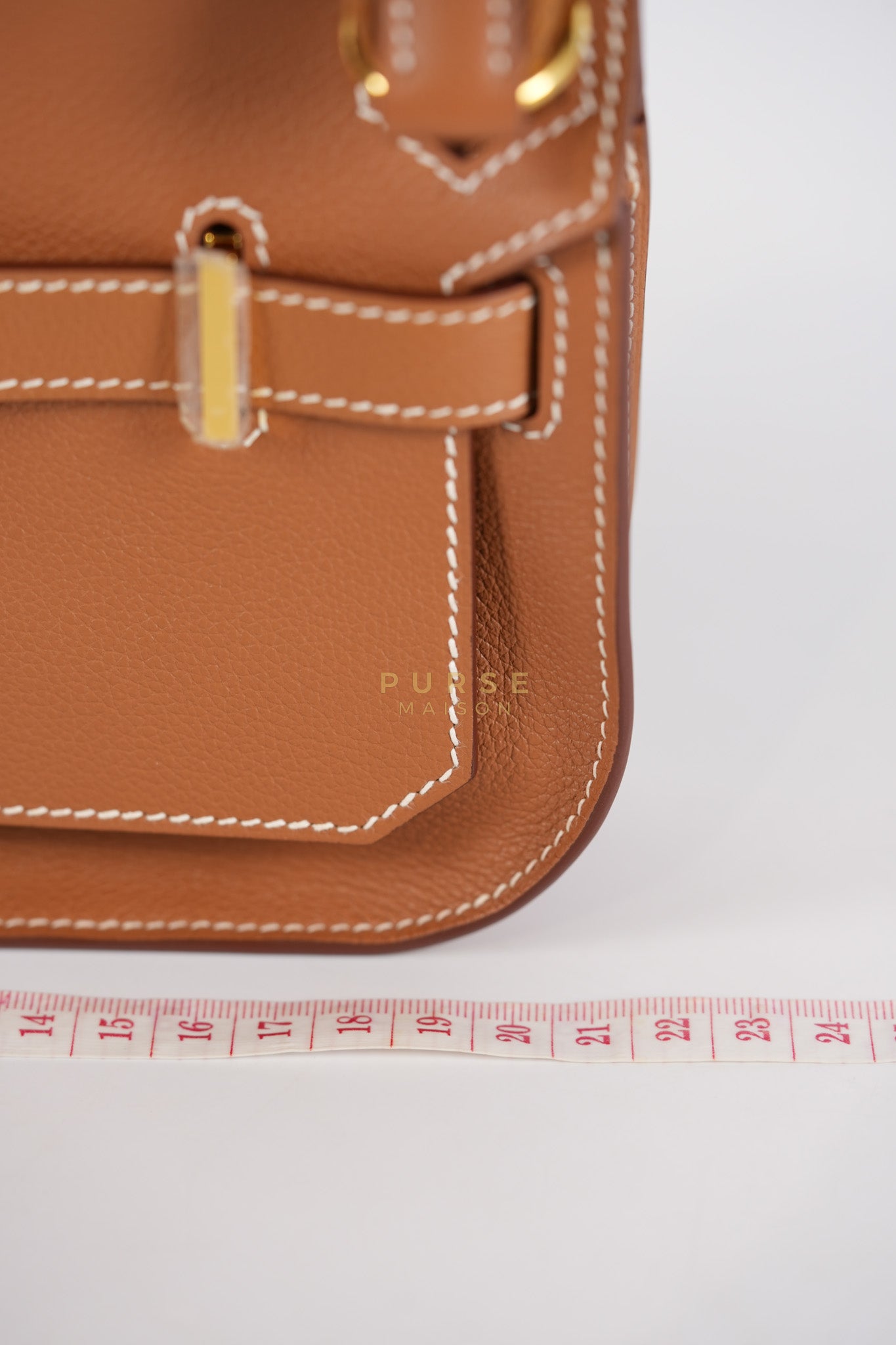 Jypsiere Mini in Gold Evercolor and Gold Hardware Stamp W (2024) | Purse Maison Luxury Bags Shop