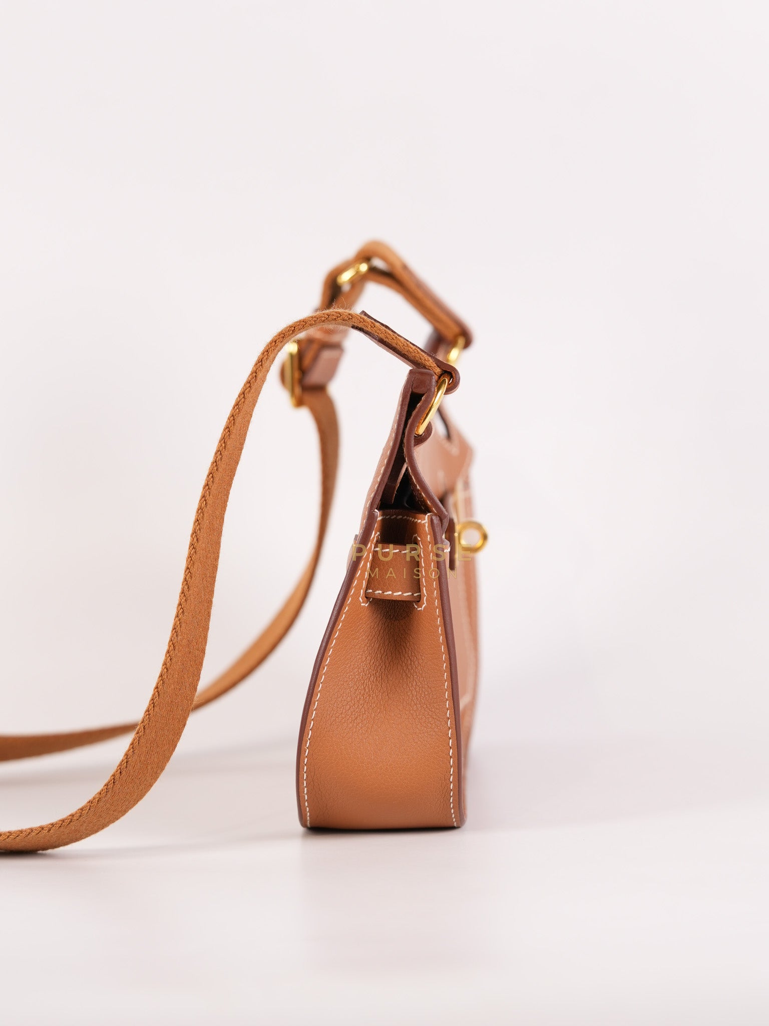 Jypsiere Mini in Gold Evercolor and Gold Hardware Stamp W (2024) | Purse Maison Luxury Bags Shop