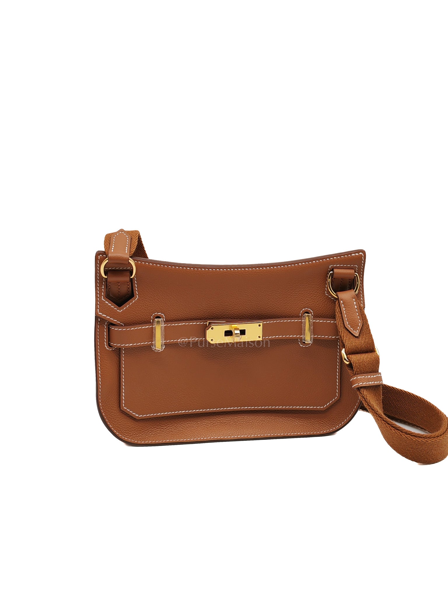 Jypsiere Mini in Gold Evercolor Leather & Gold Hardware Stamp W (2024) | Purse Maison Luxury Bags Shop