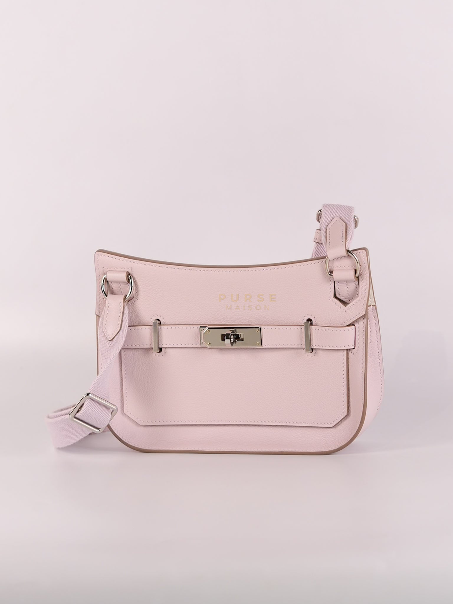 Jypsiere Mini Mauve Pale In Palladium Hardware Stamp B (2023) | Purse Maison Luxury Bags Shop