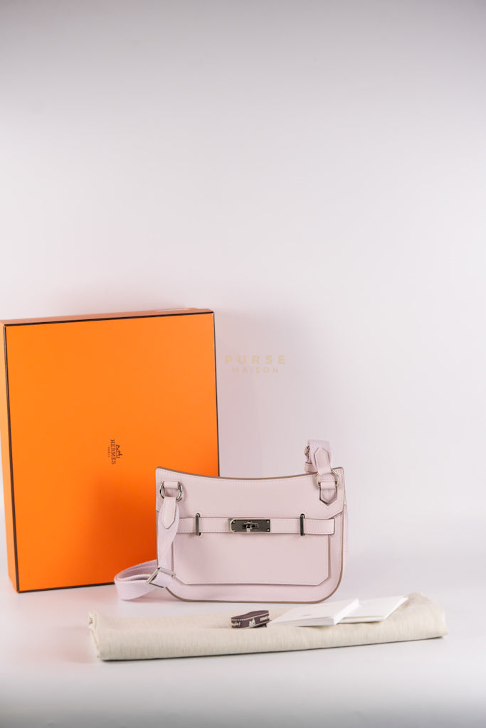 Jypsiere Mini Mauve Pale In Palladium Hardware Stamp B (2023) | Purse Maison Luxury Bags Shop