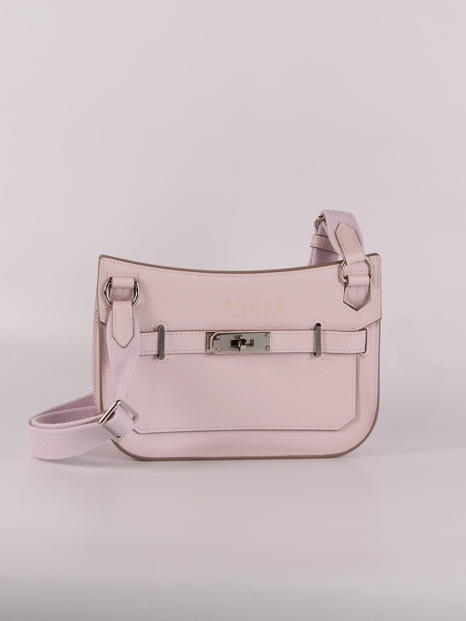Jypsiere Mini Mauve Pale In Palladium Hardware Stamp B (2023) | Purse Maison Luxury Bags Shop