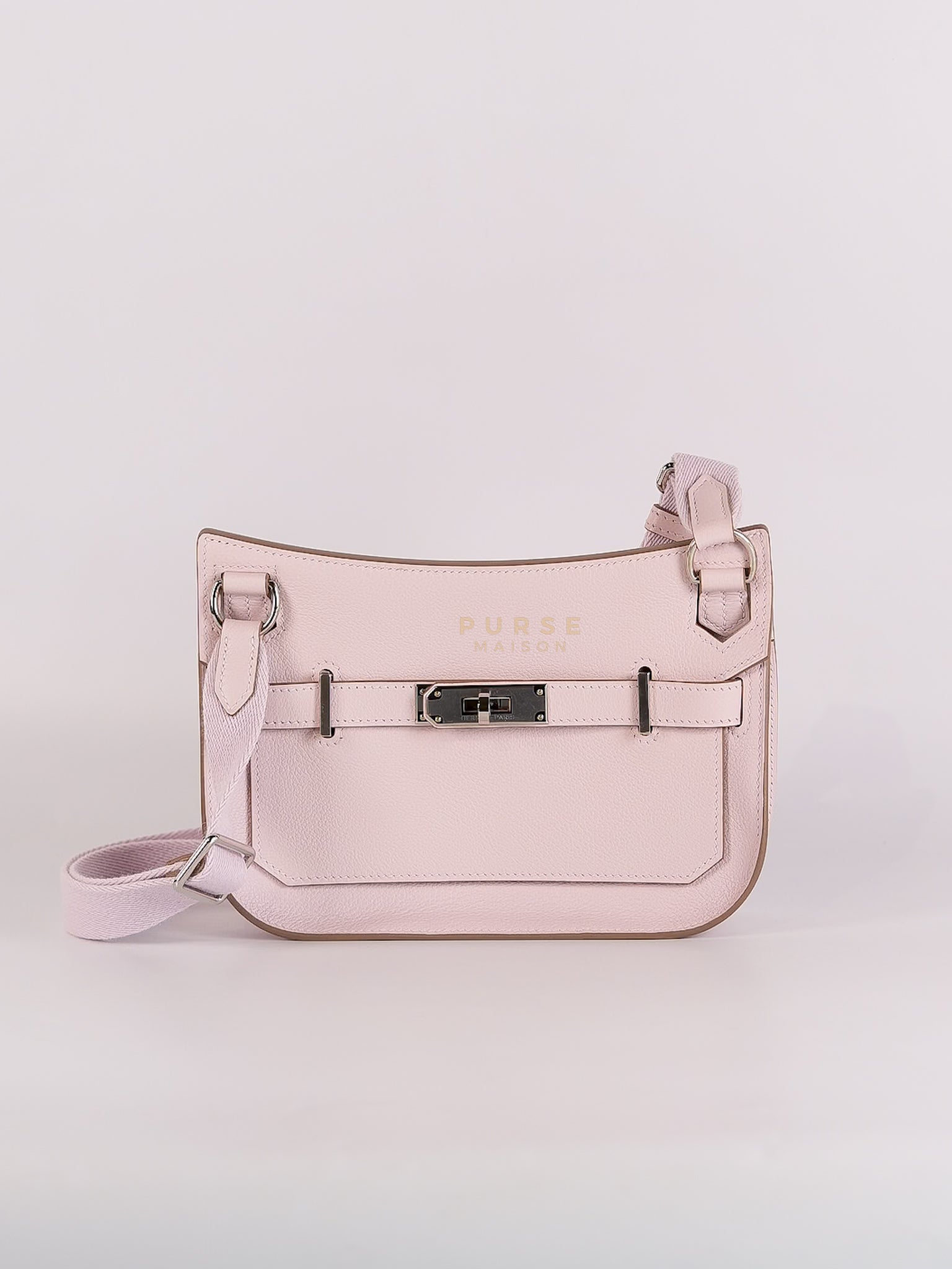 Jypsiere Mini Mauve Pale In Palladium Hardware Stamp B (2023) | Purse Maison Luxury Bags Shop