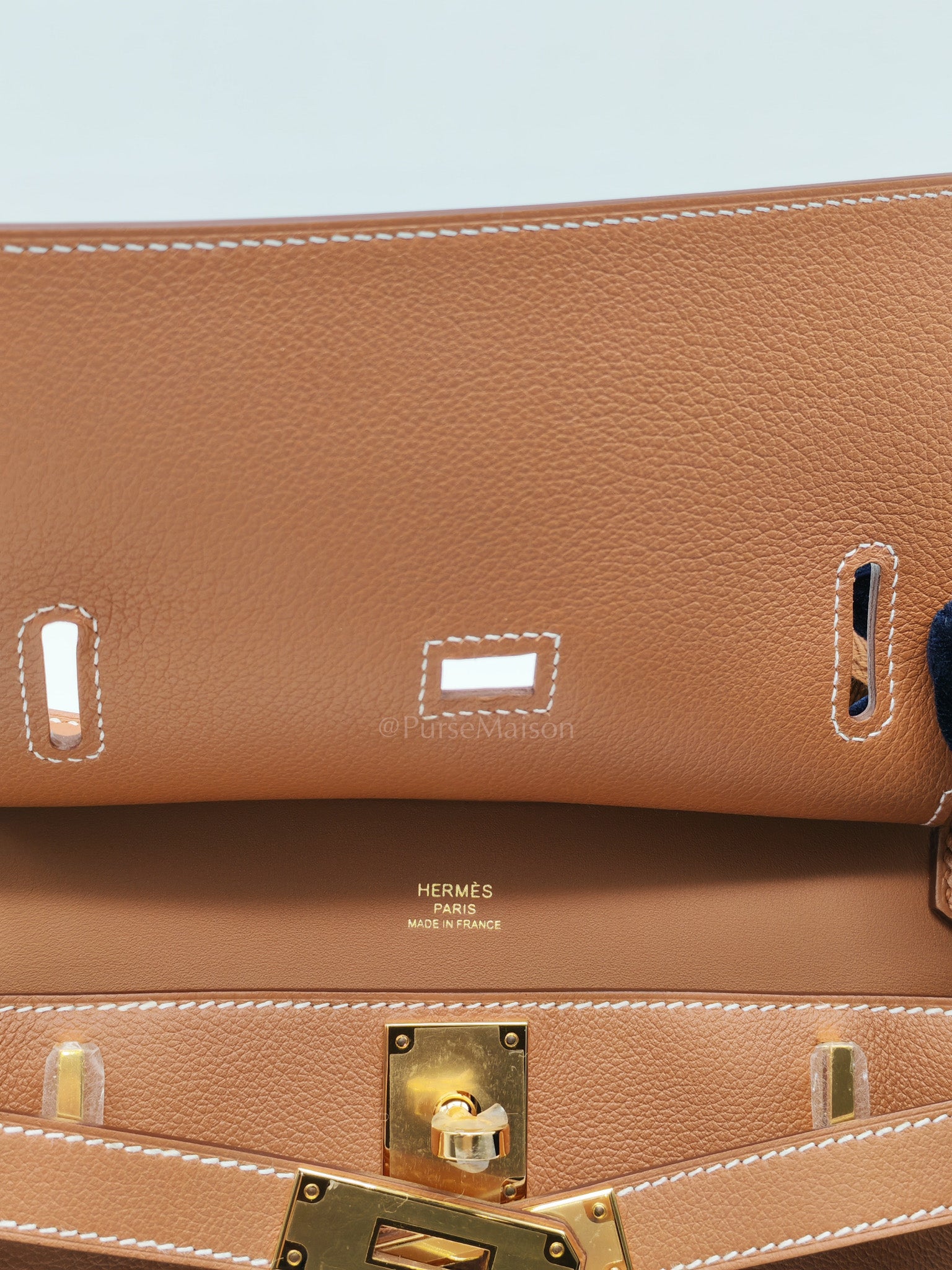 Jypsiere Mini in Gold Evercolor Leather & Gold Hardware Stamp W (2024)