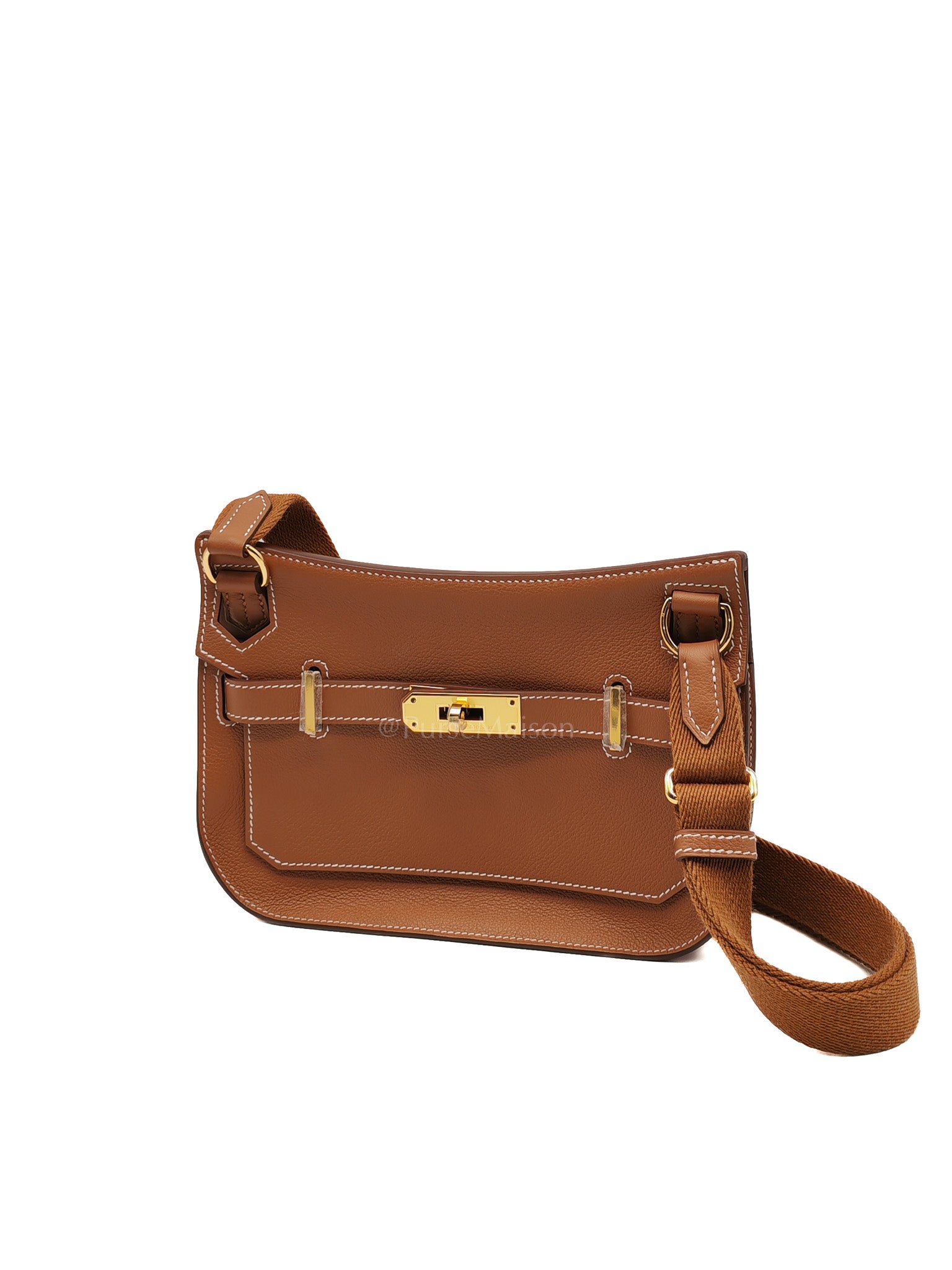 Jypsiere Mini in Gold Evercolor Leather & Gold Hardware Stamp W (2024)