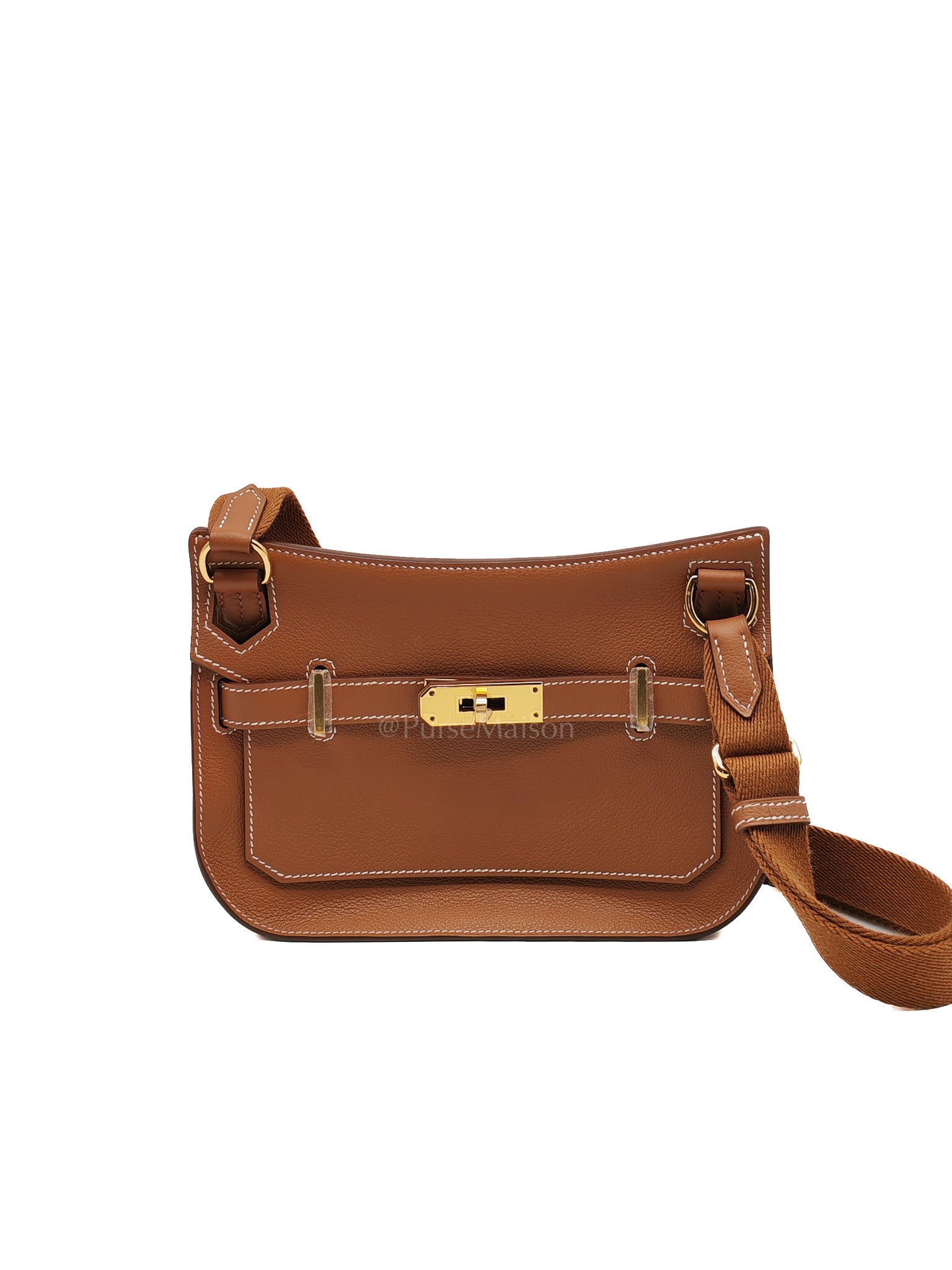Jypsiere Mini in Gold Evercolor Leather & Gold Hardware Stamp W (2024)