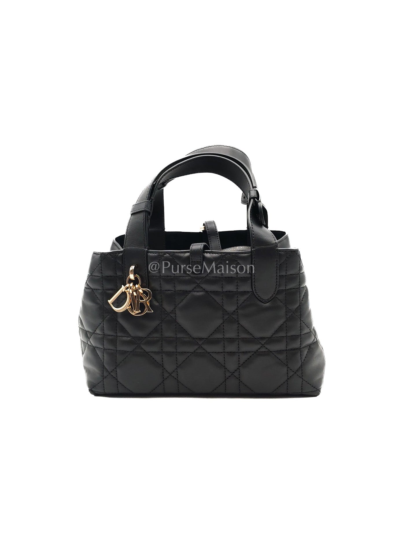 Toujours Small in Black Cannage Lambskin Leather Handbag