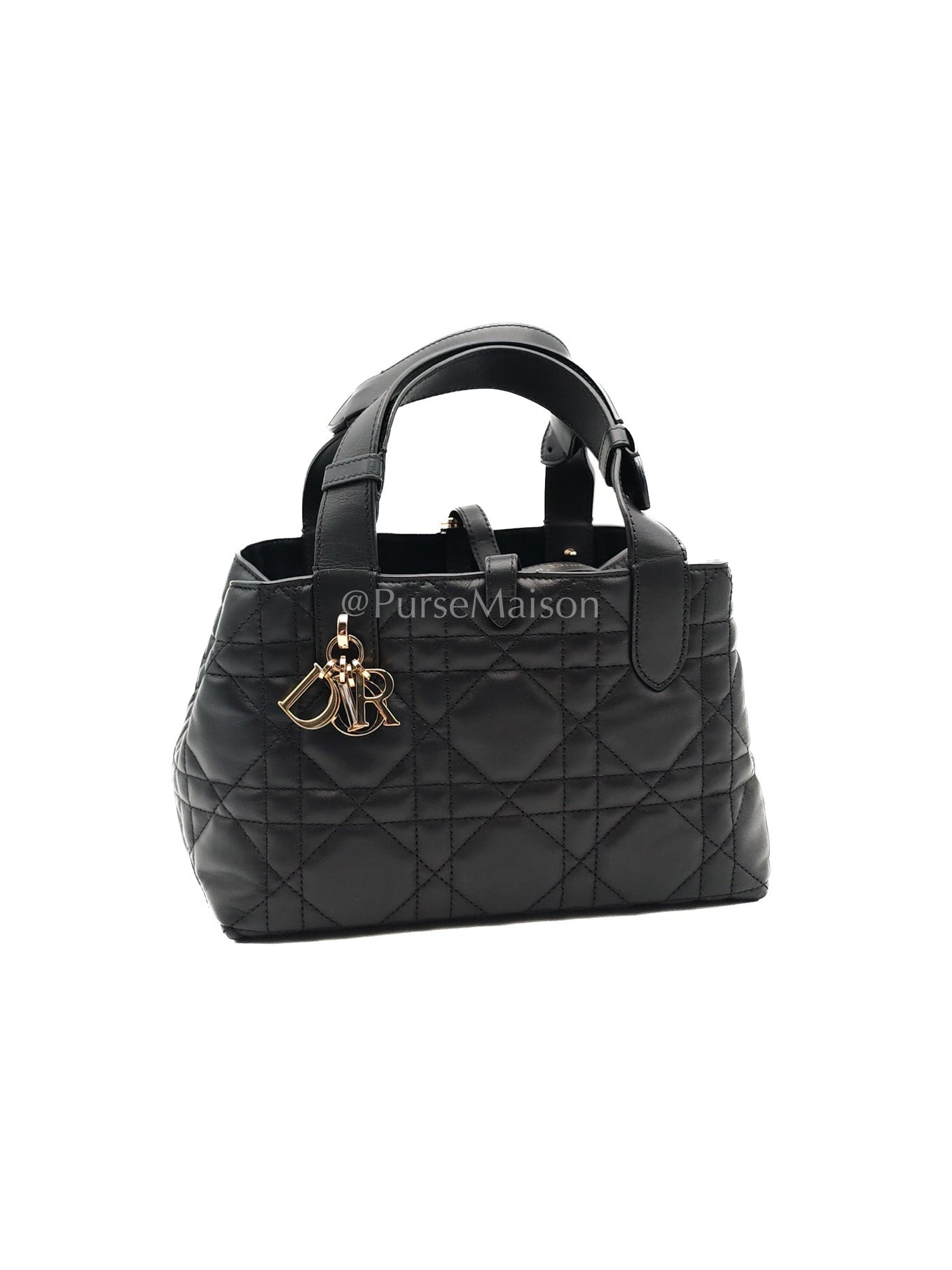 Toujours Small in Black Cannage Lambskin Leather Handbag