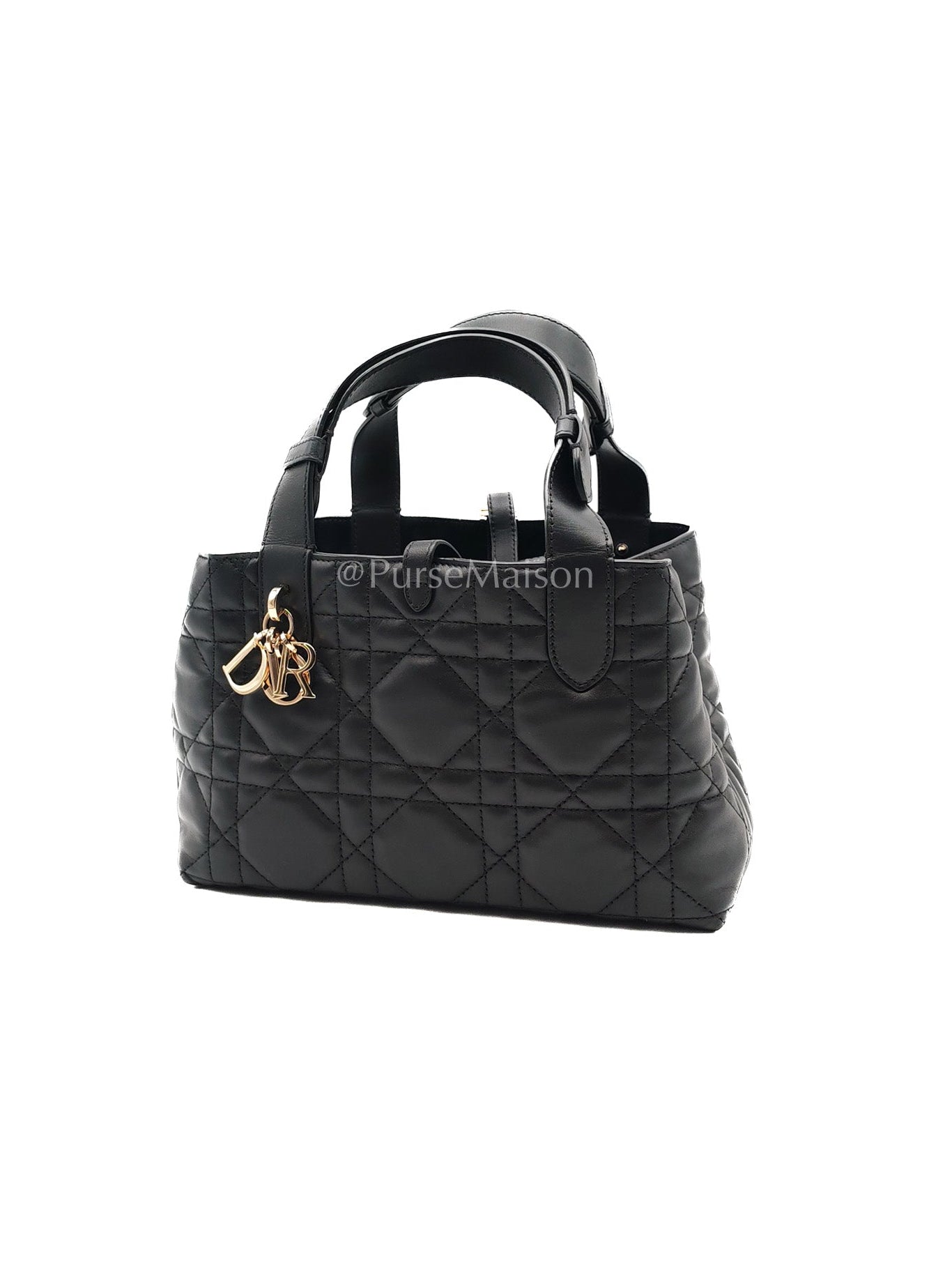 Toujours Small in Black Cannage Lambskin Leather Handbag