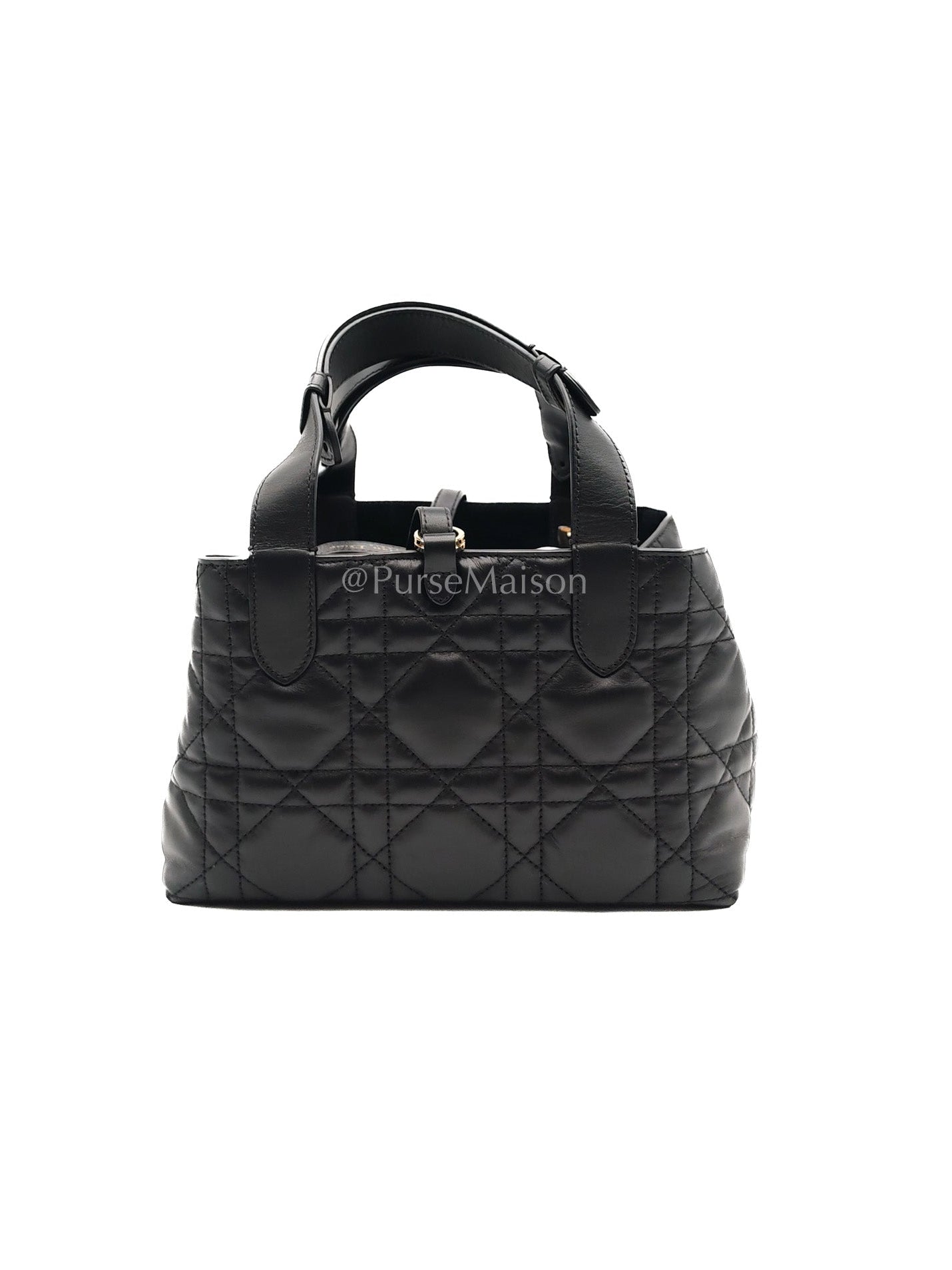 Toujours Small in Black Cannage Lambskin Leather Handbag