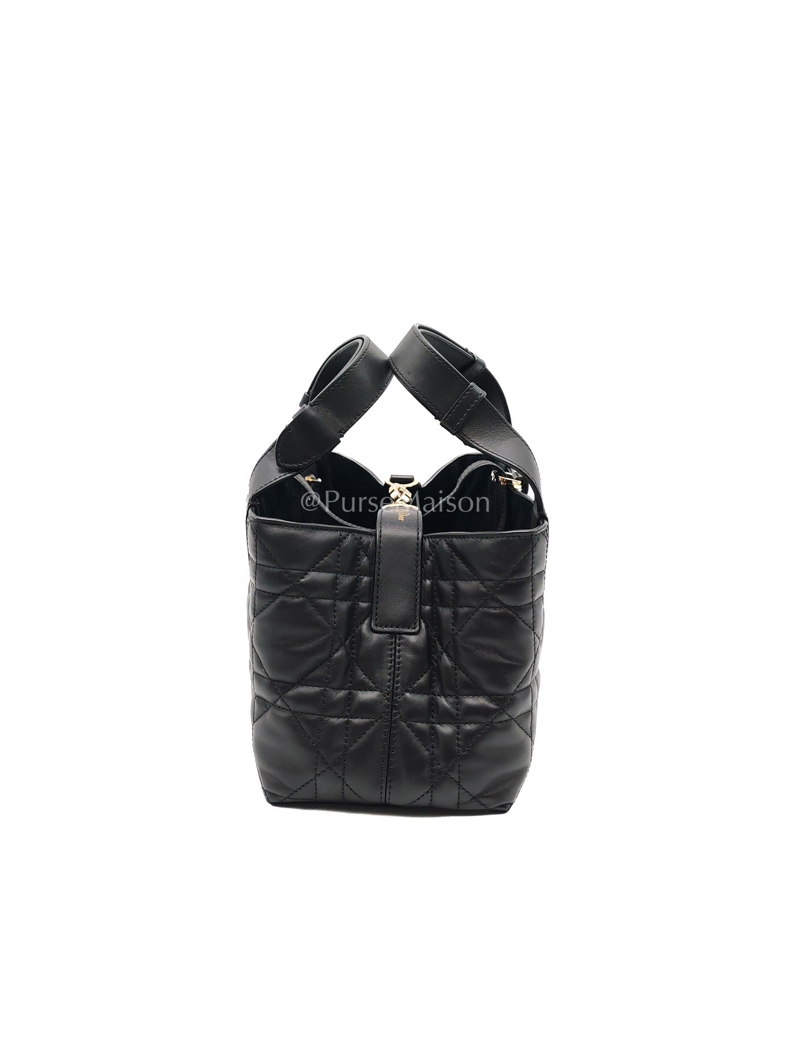 Toujours Small in Black Cannage Lambskin Leather Handbag