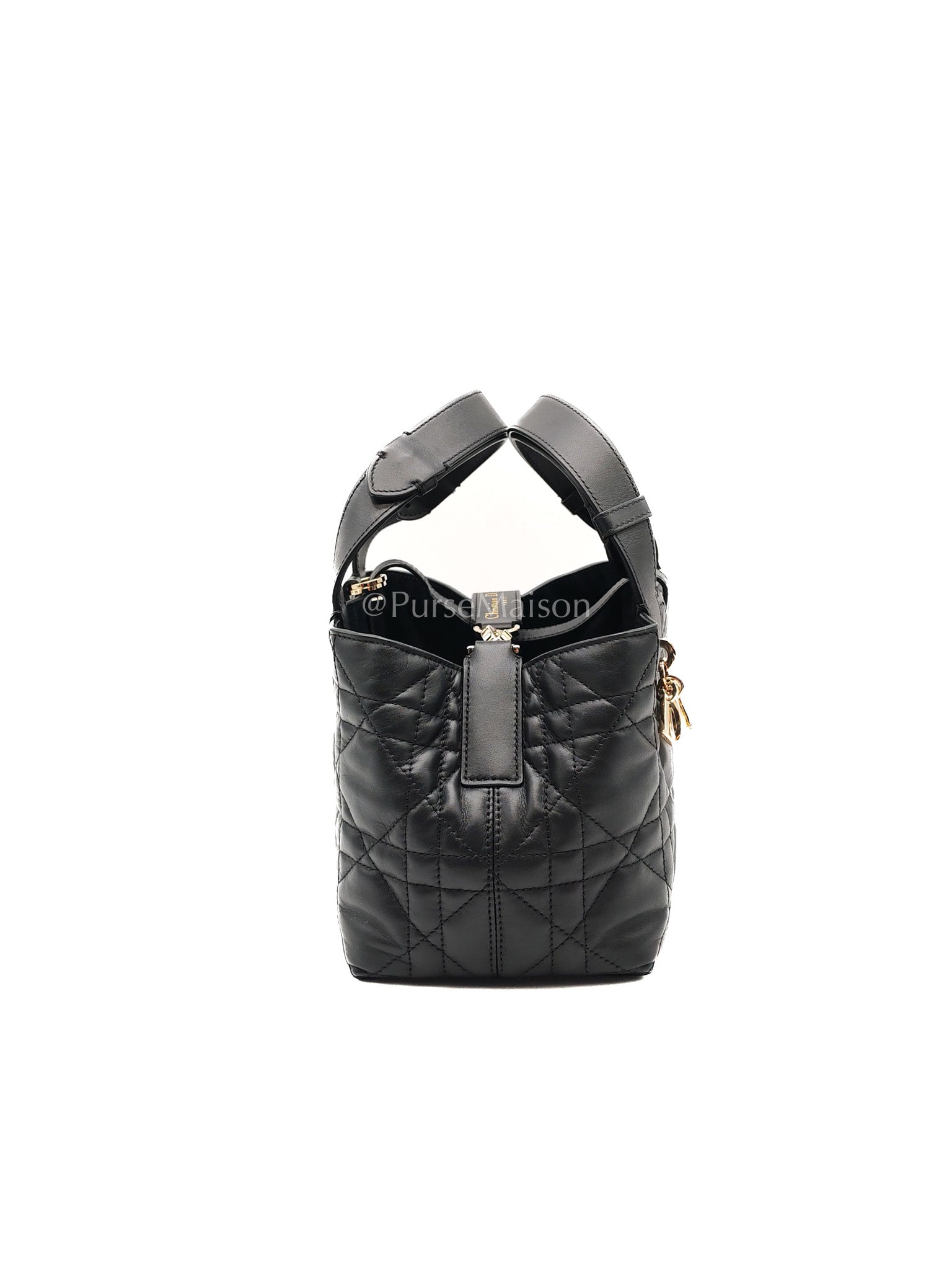 Toujours Small in Black Cannage Lambskin Leather Handbag