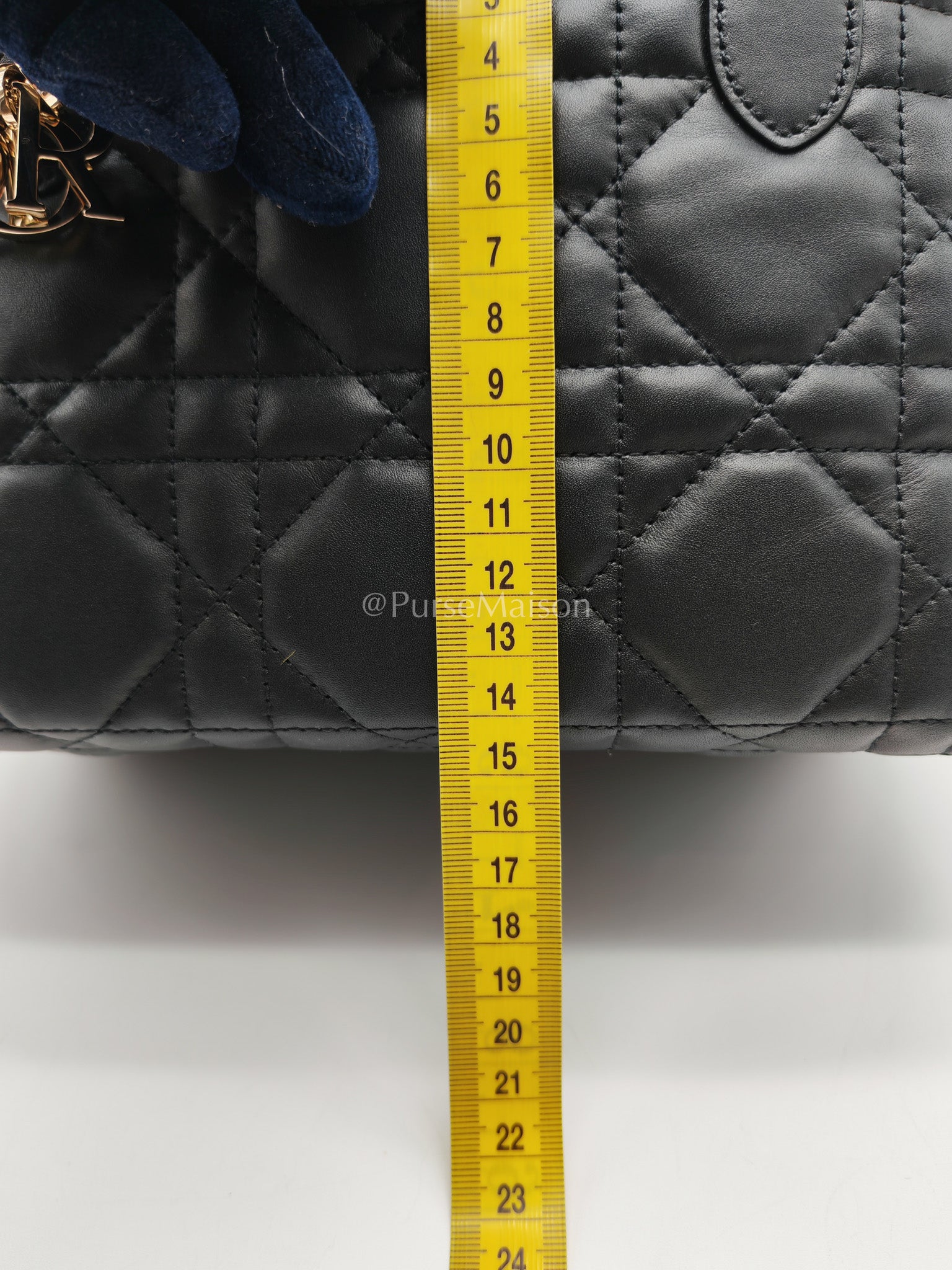 Toujours Small in Black Cannage Lambskin Leather Handbag