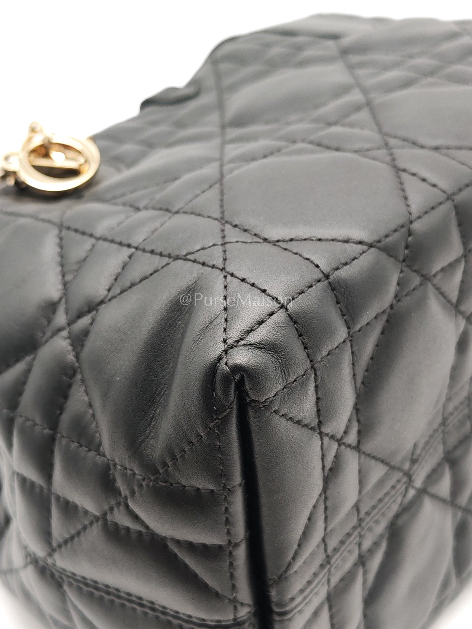 Toujours Small in Black Cannage Lambskin Leather Handbag