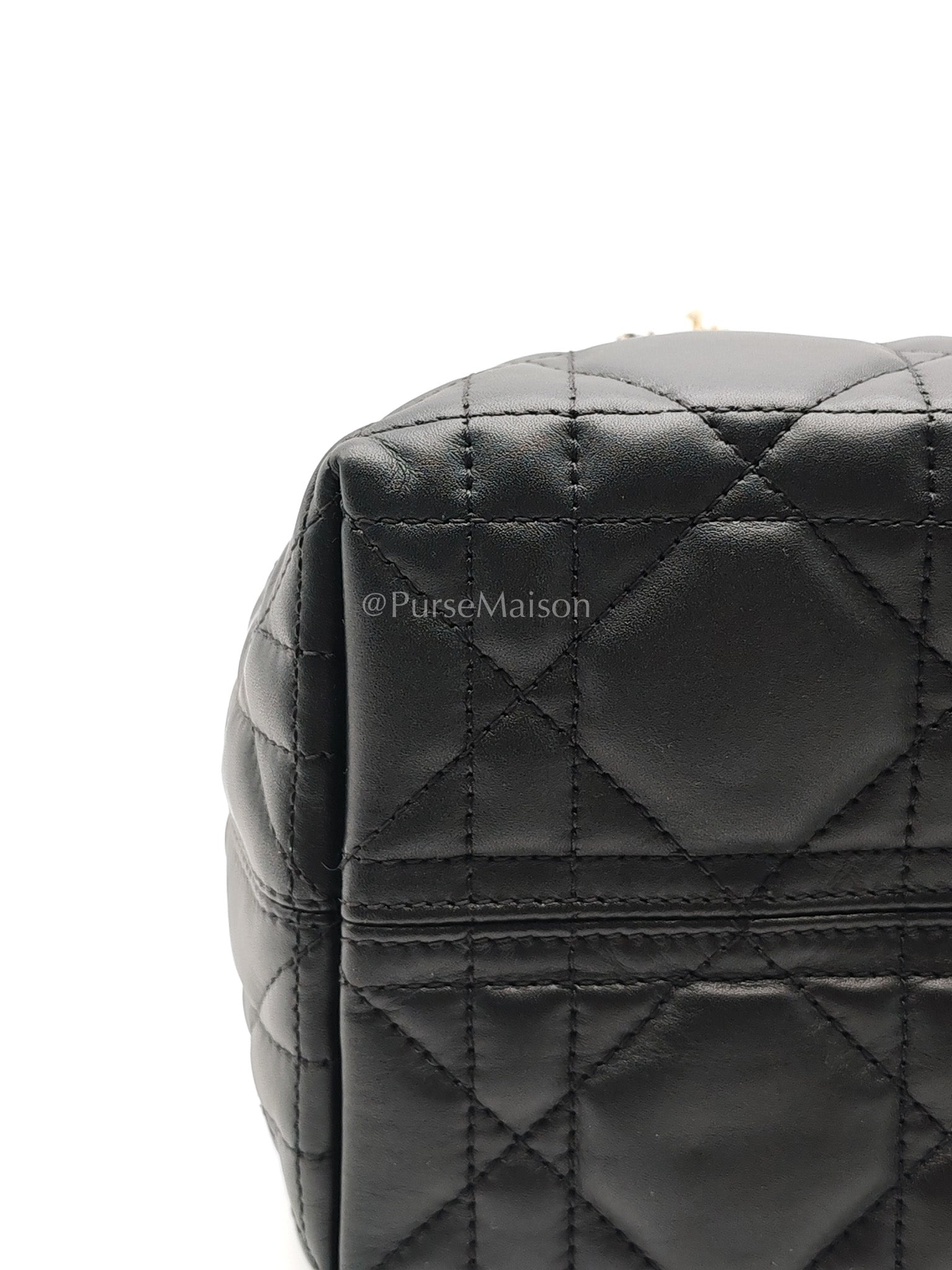 Toujours Small in Black Cannage Lambskin Leather Handbag