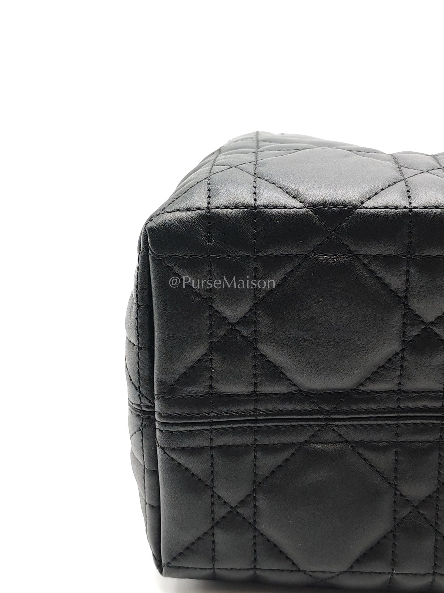 Toujours Small in Black Cannage Lambskin Leather Handbag