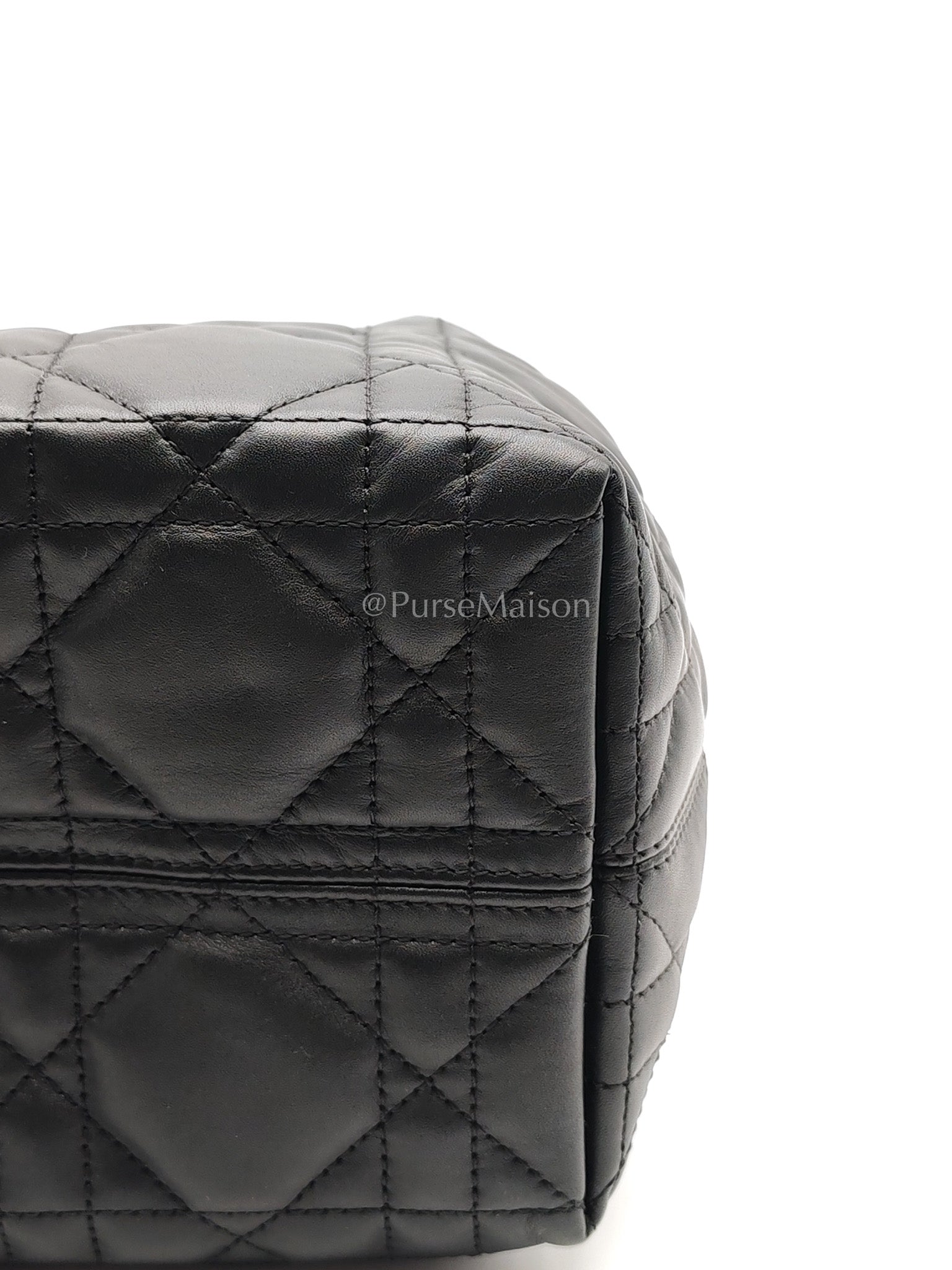 Toujours Small in Black Cannage Lambskin Leather Handbag
