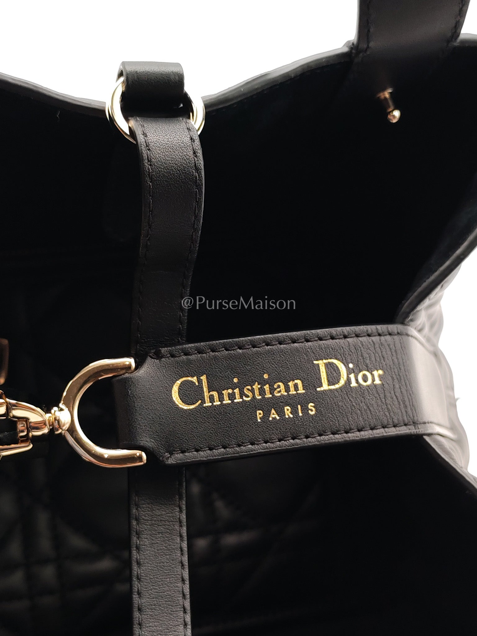 Toujours Small in Black Cannage Lambskin Leather Handbag