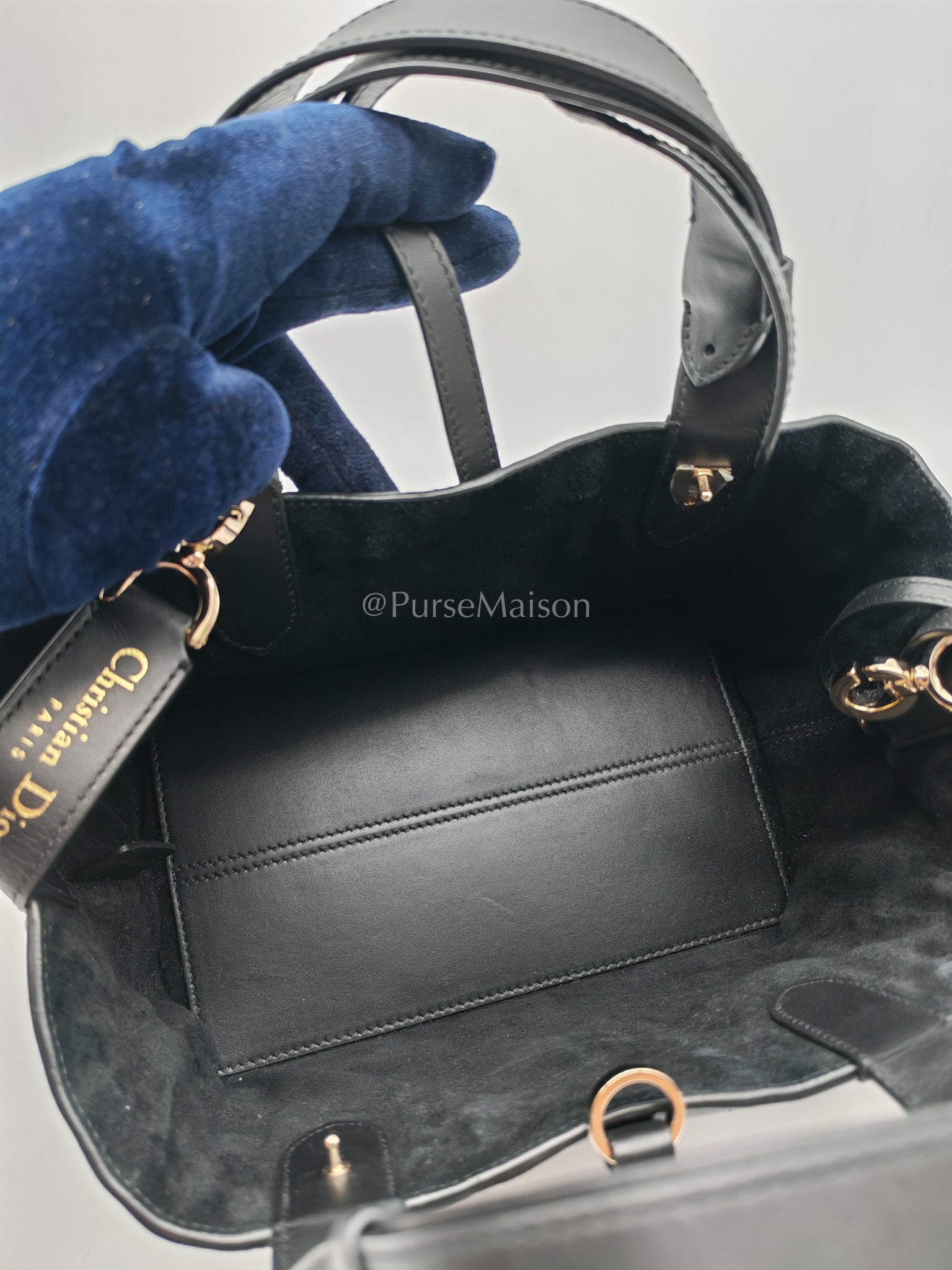 Toujours Small in Black Cannage Lambskin Leather Handbag