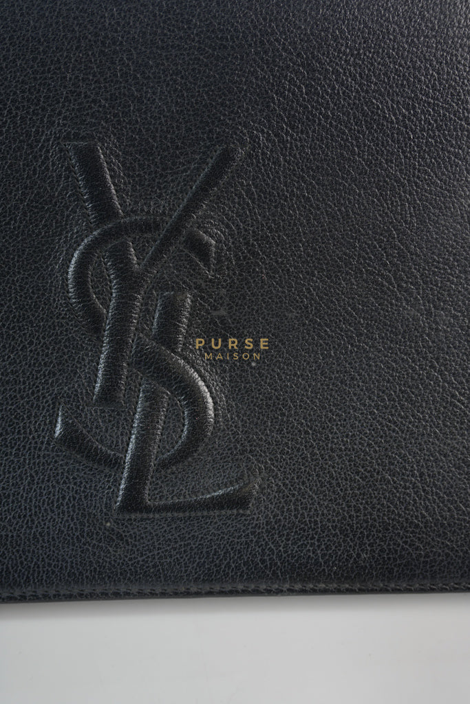 YSL Chain Clutch Leather Bag in Black | Purse Maison Luxury Bags Shop