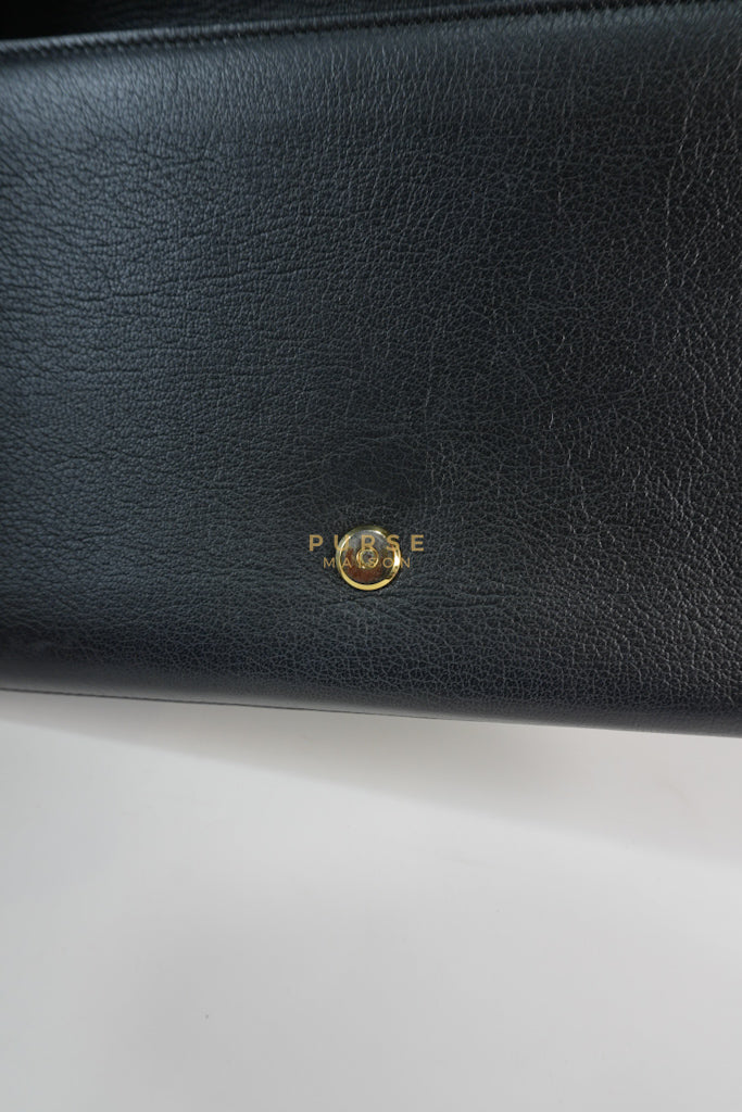 YSL Chain Clutch Leather Bag in Black | Purse Maison Luxury Bags Shop