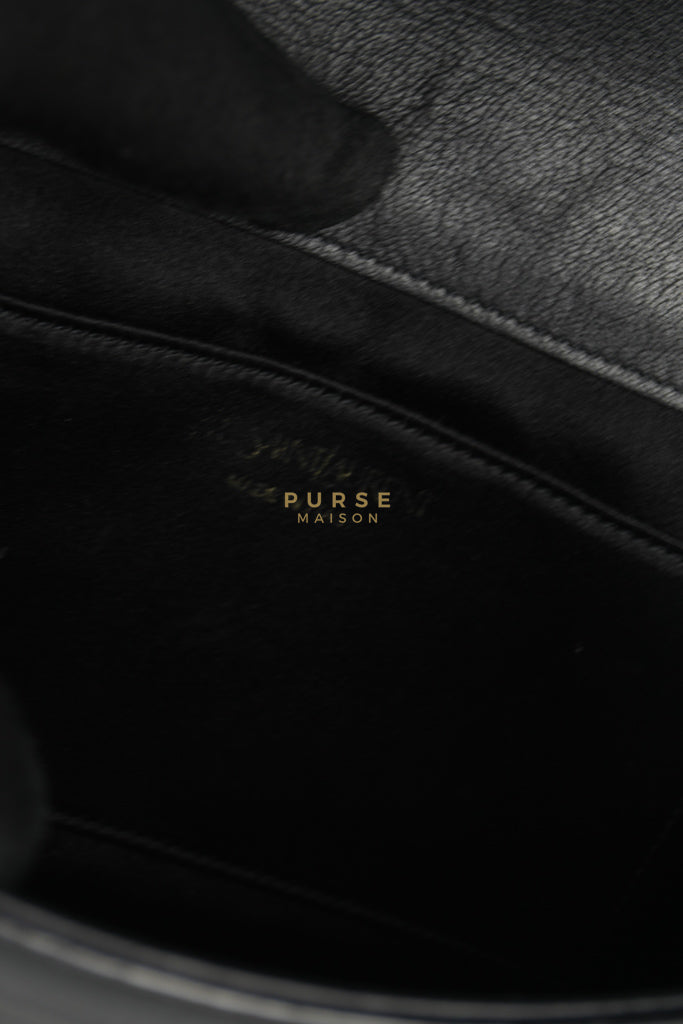 YSL Chain Clutch Leather Bag in Black | Purse Maison Luxury Bags Shop
