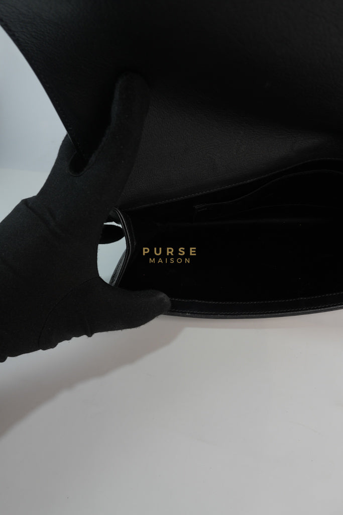 YSL Chain Clutch Leather Bag in Black | Purse Maison Luxury Bags Shop