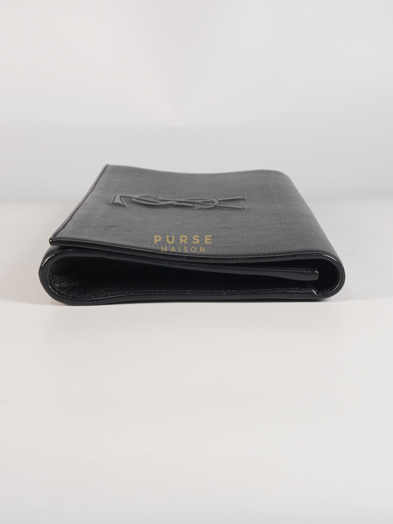 YSL Chain Clutch Leather Bag in Black | Purse Maison Luxury Bags Shop