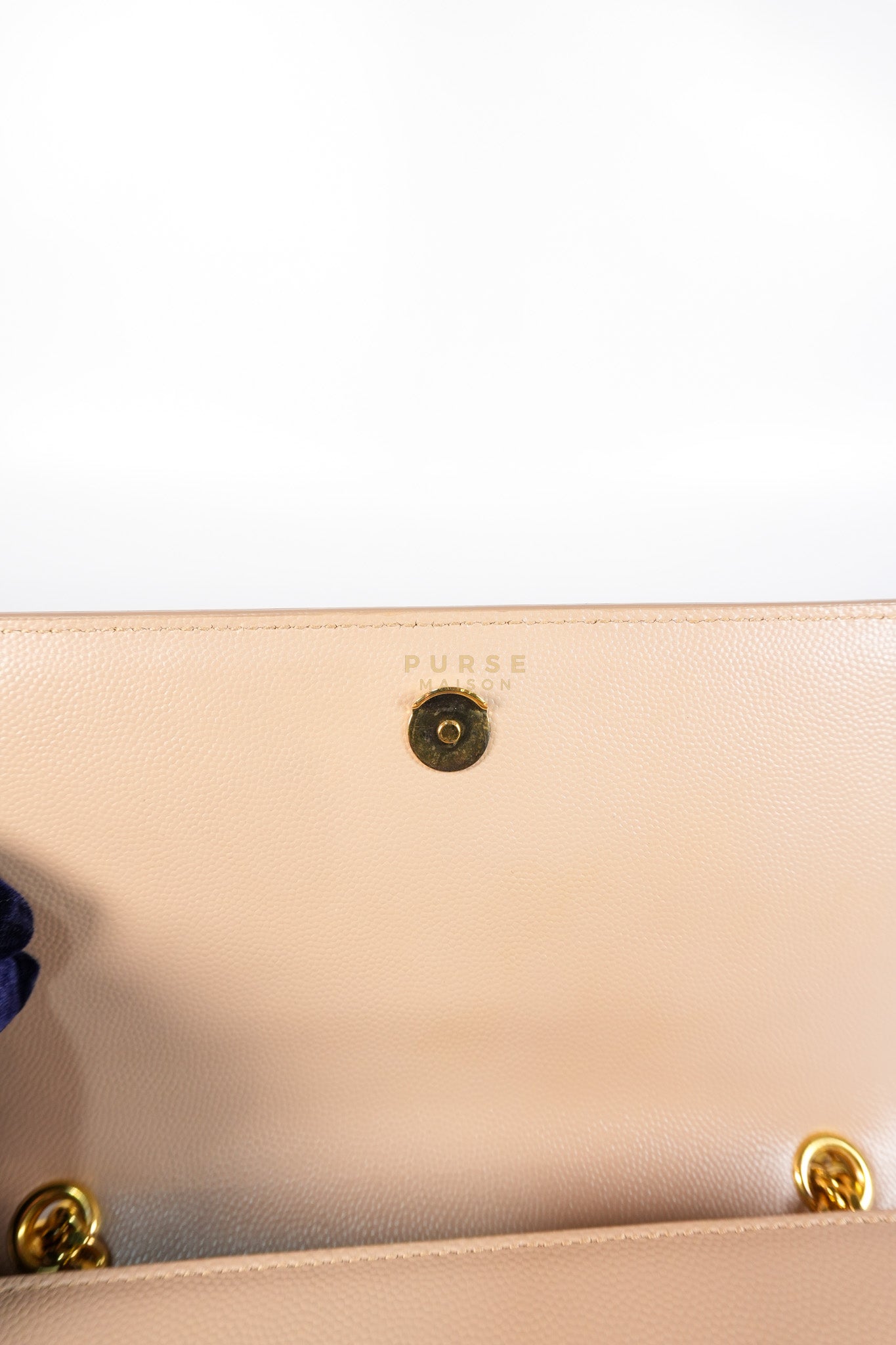 Kate Small in Nude Grain De Poudre Leather & Gold Hardware | Purse Maison Luxury Bags Shop