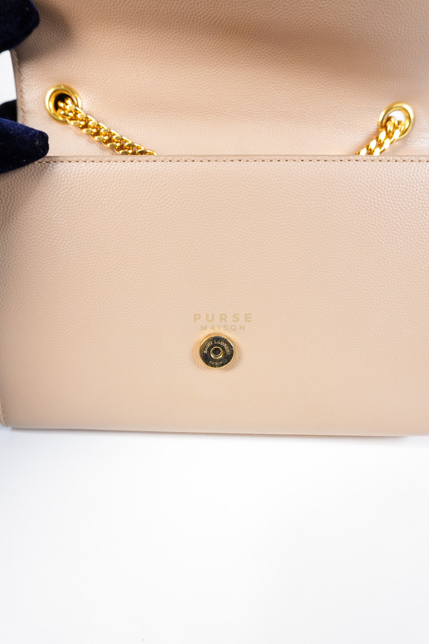 Kate Small in Nude Grain De Poudre Leather & Gold Hardware | Purse Maison Luxury Bags Shop