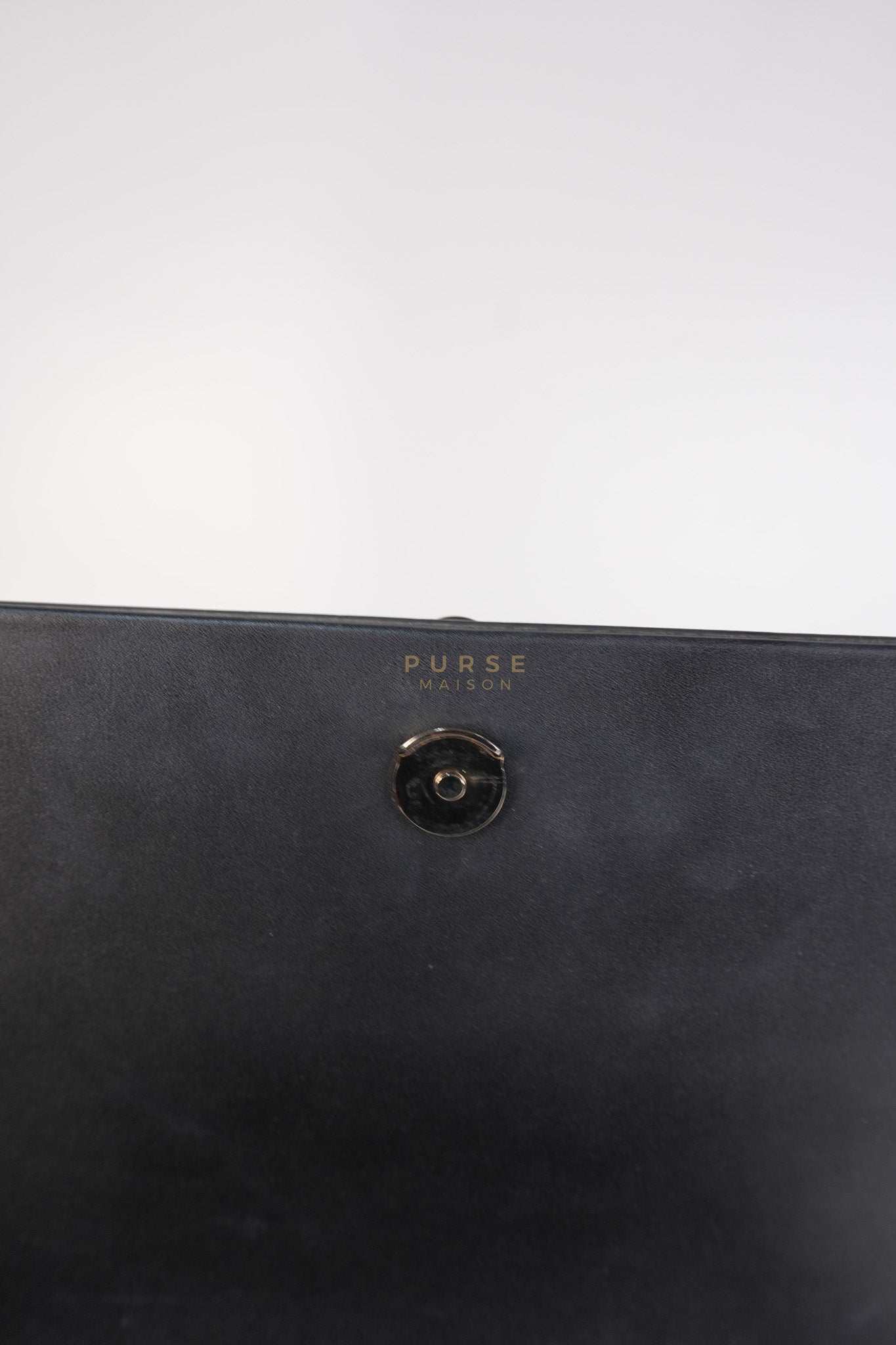 Kate Tassel Bag Medium in Black Smooth Calfskin Leather Silver Hardware | Purse Maison Luxury Bags Shop