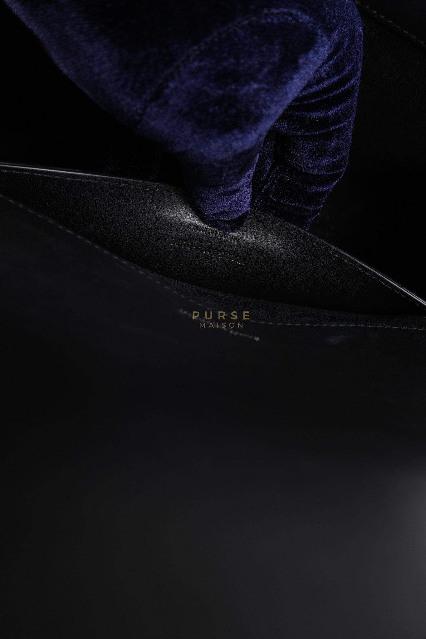 Kate Tassel Bag Medium in Black Smooth Calfskin Leather Silver Hardware | Purse Maison Luxury Bags Shop