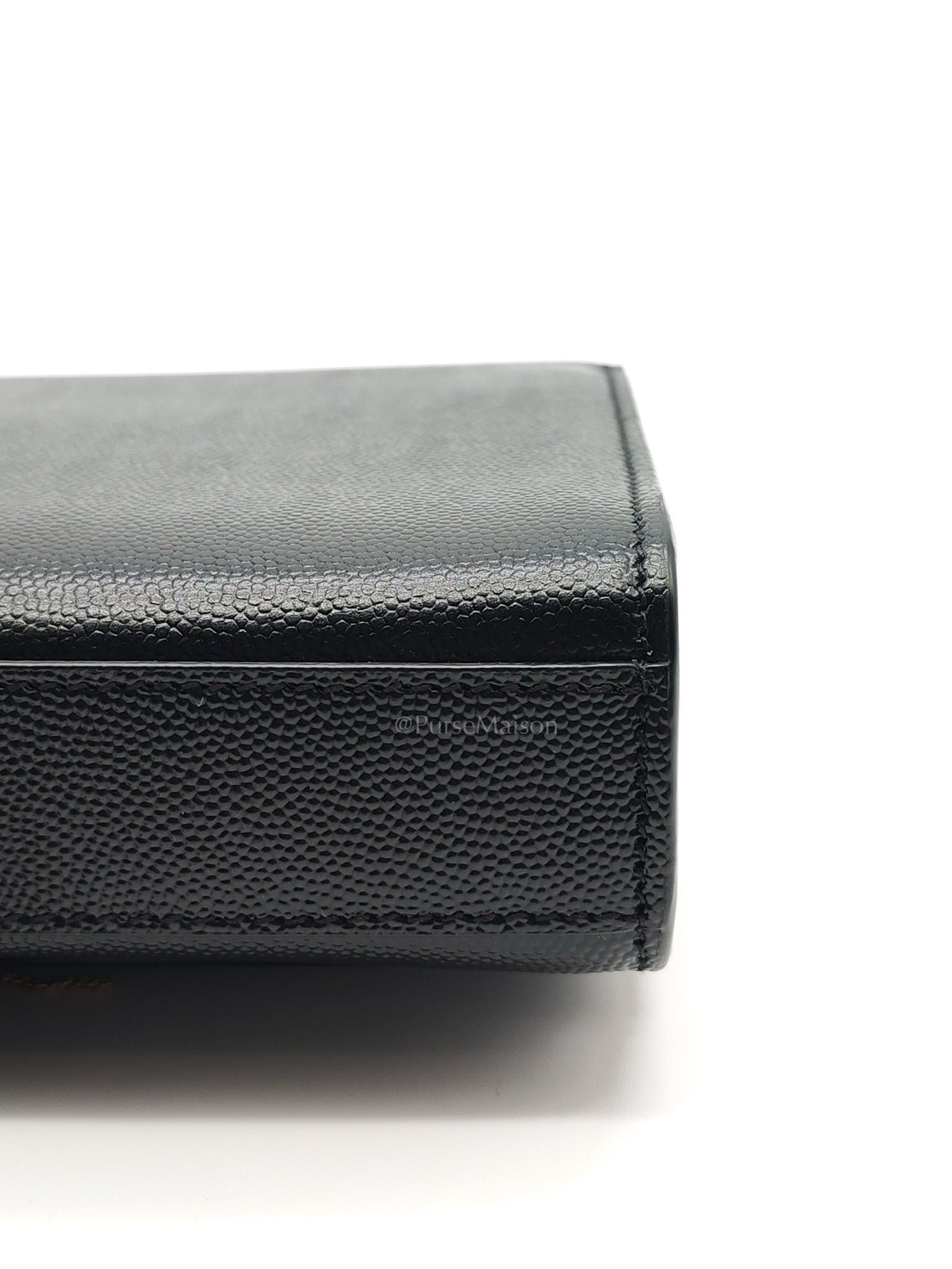Kate Tassel Small in Black Monogram Grain De Poudre Leather Gold Hardware | Purse Maison Luxury Bags Shop
