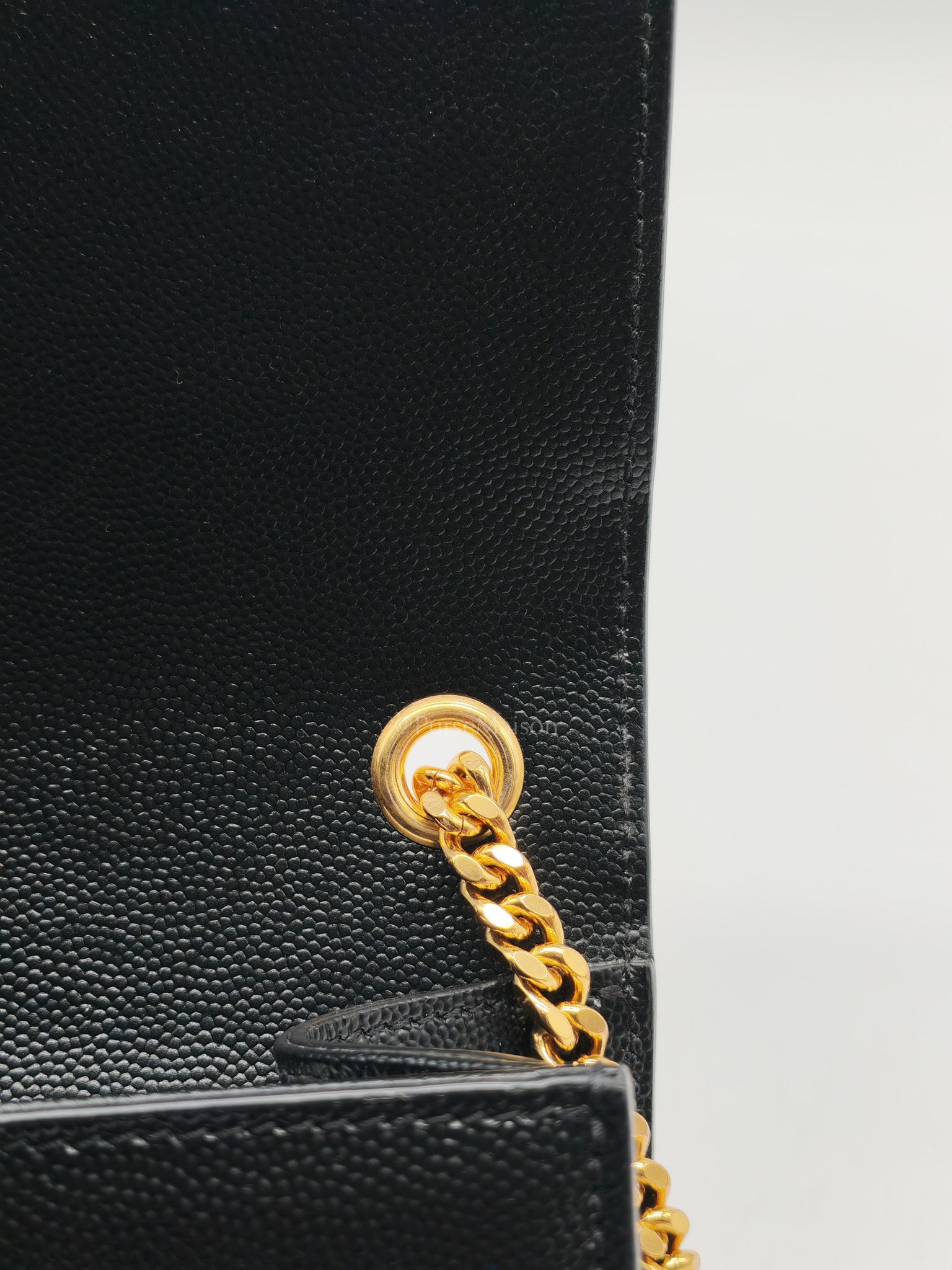 Kate Tassel Small in Black Monogram Grain De Poudre Leather Gold Hardware | Purse Maison Luxury Bags Shop