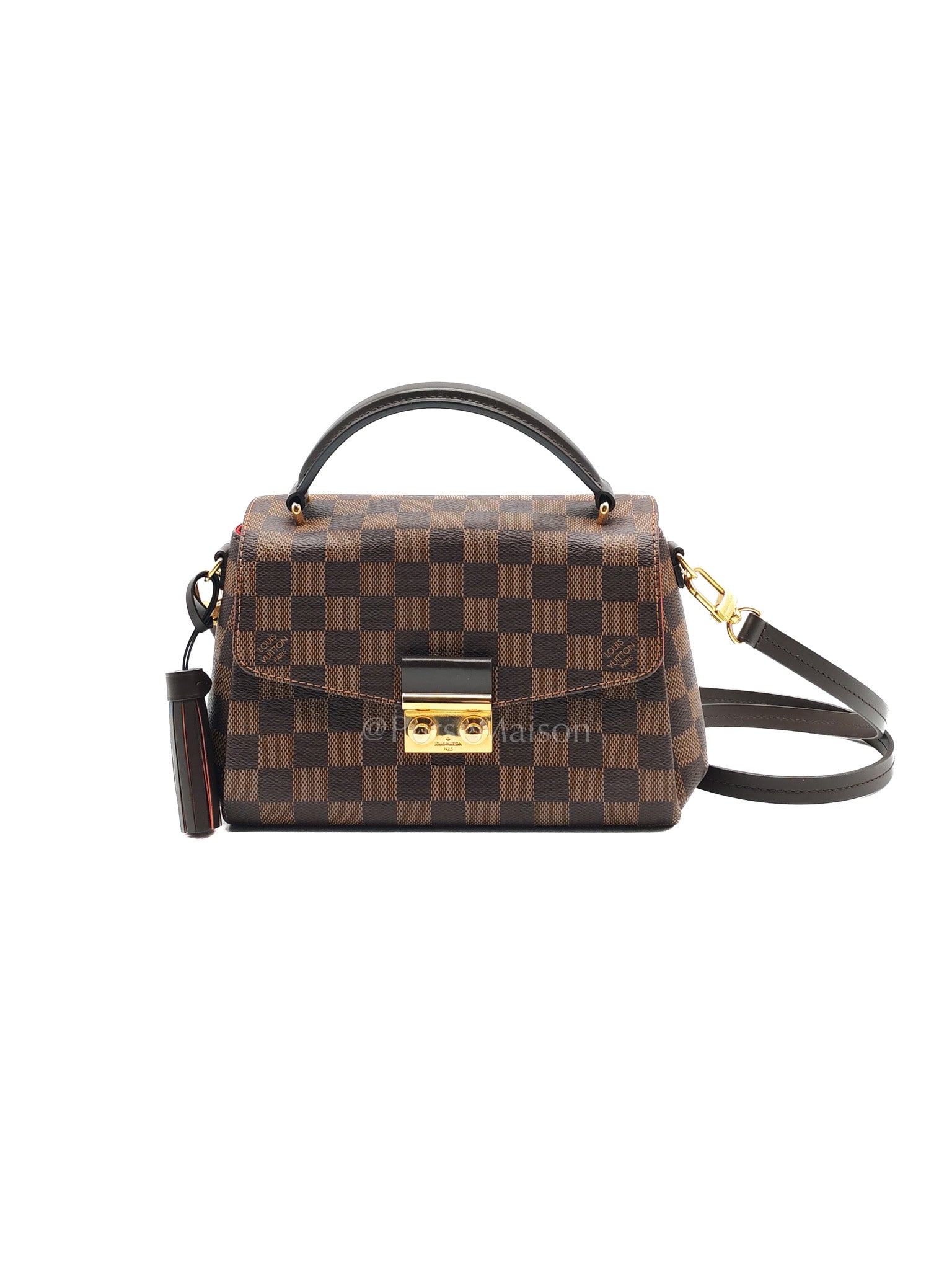 Croisette In Damier Ebene Canvas & Gold Hardware (Datecode: FL0251)
