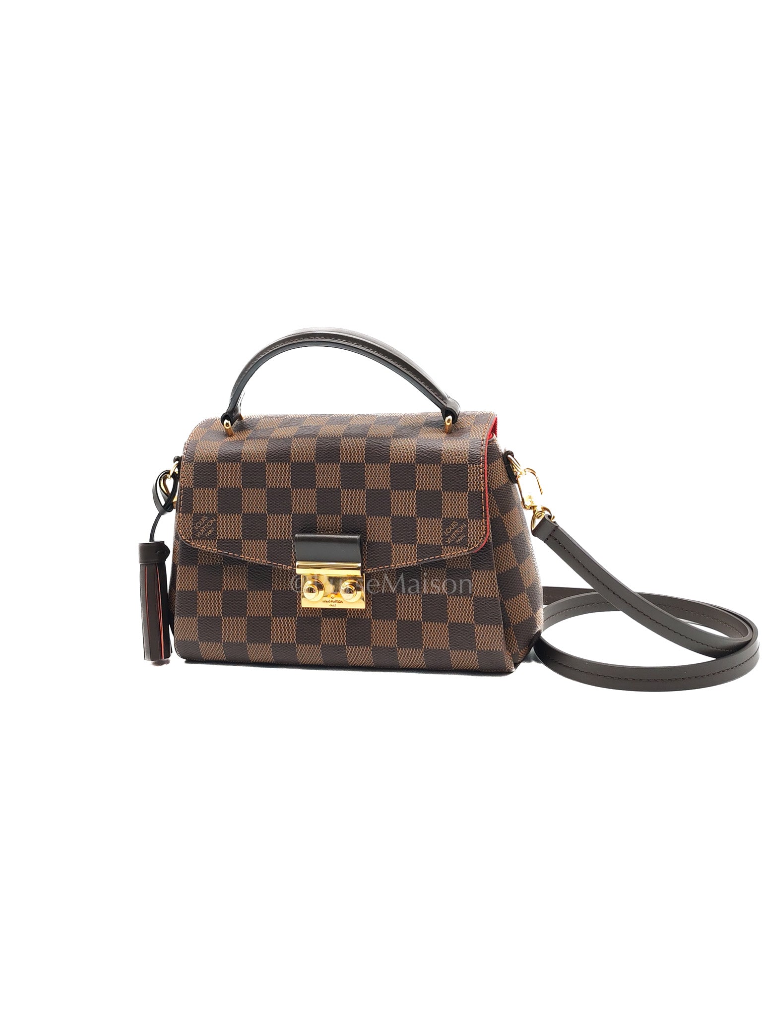Croisette In Damier Ebene Canvas & Gold Hardware (Datecode: FL0251)