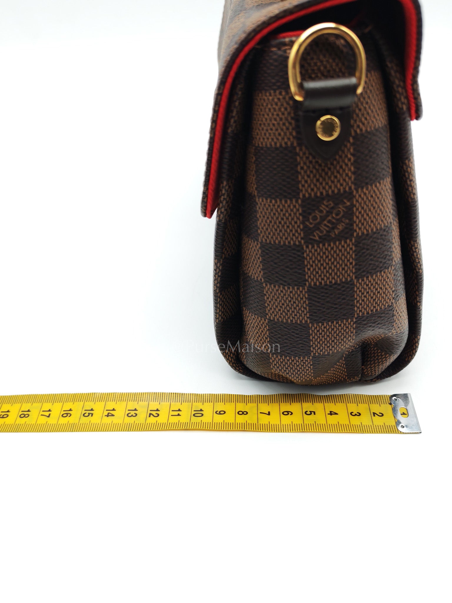 Croisette In Damier Ebene Canvas & Gold Hardware (Datecode: FL0251)