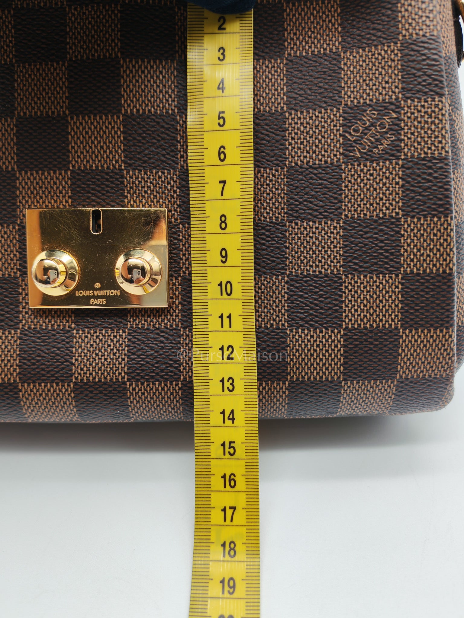 Croisette In Damier Ebene Canvas & Gold Hardware (Datecode: FL0251)
