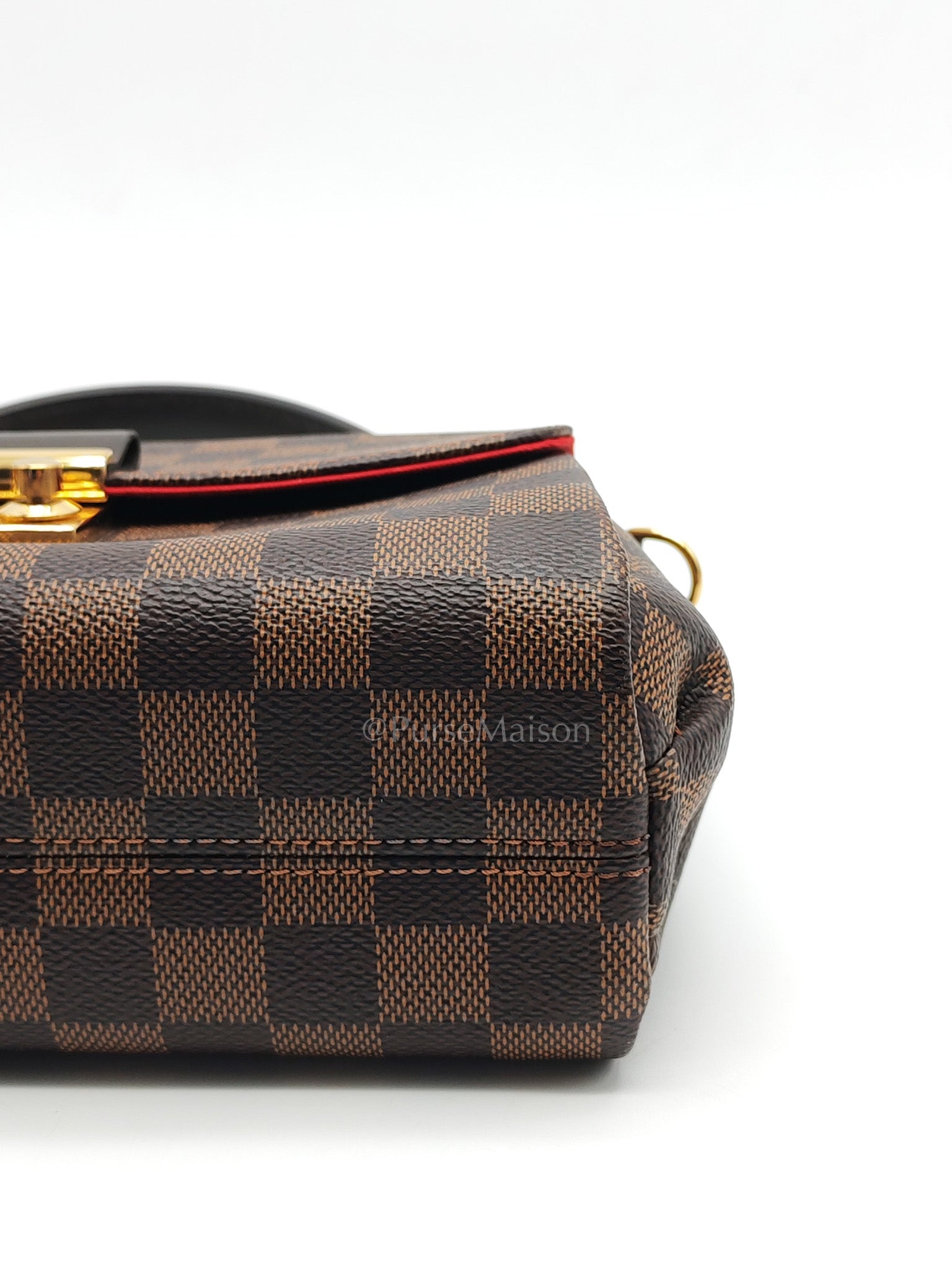 Croisette In Damier Ebene Canvas & Gold Hardware (Datecode: FL0251)