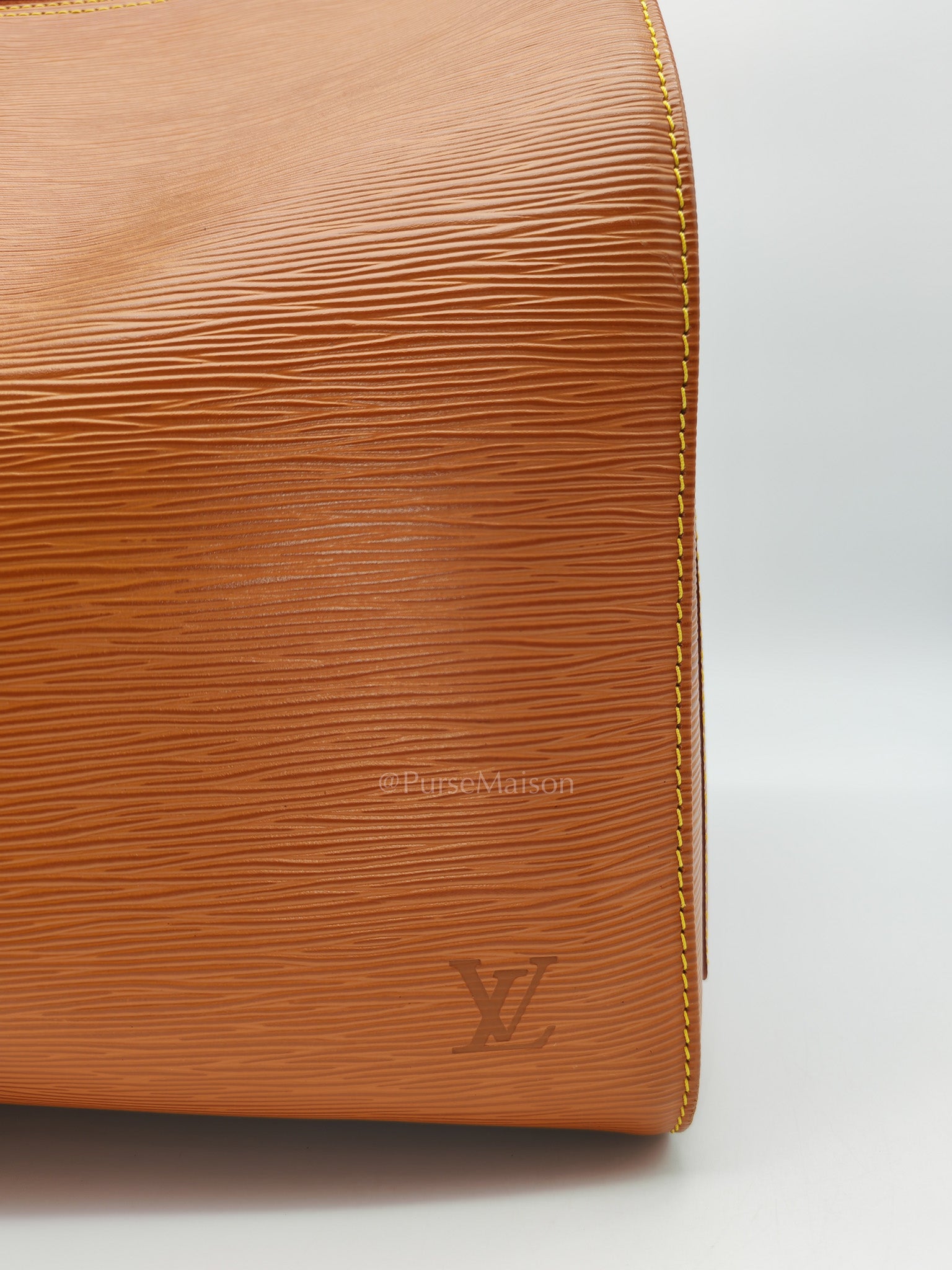 Keepall 50 Duffle Bag in Brown Epi Leather | Purse Maison Luxury Bags Shop