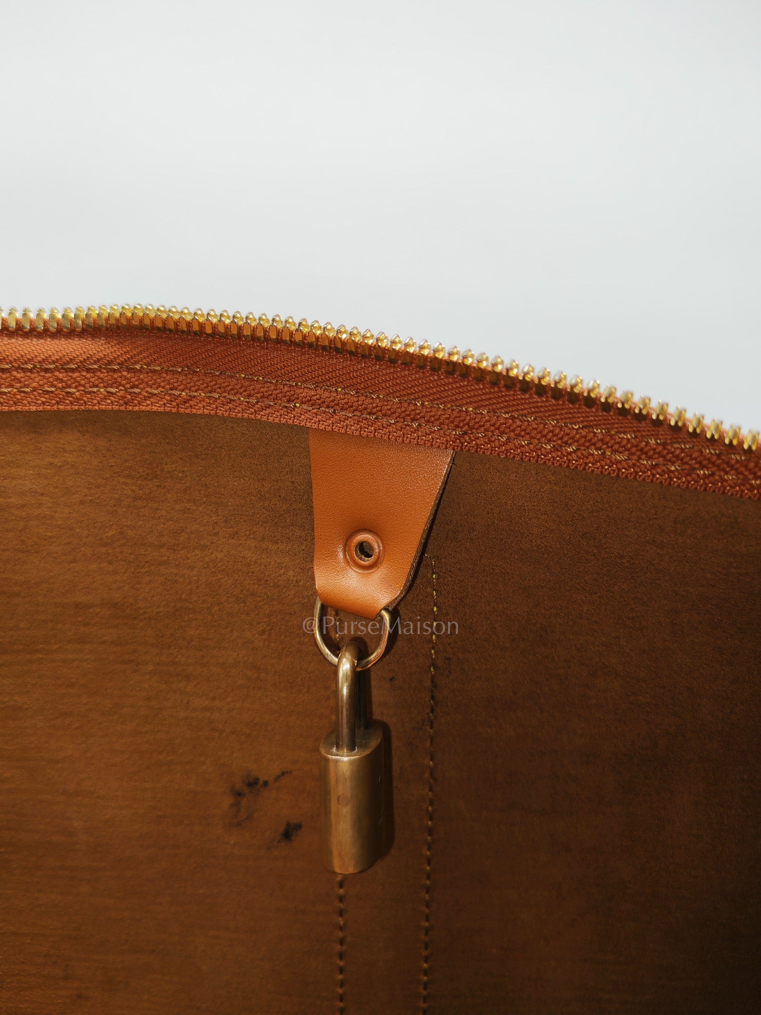 Keepall 50 Duffle Bag in Brown Epi Leather | Purse Maison Luxury Bags Shop