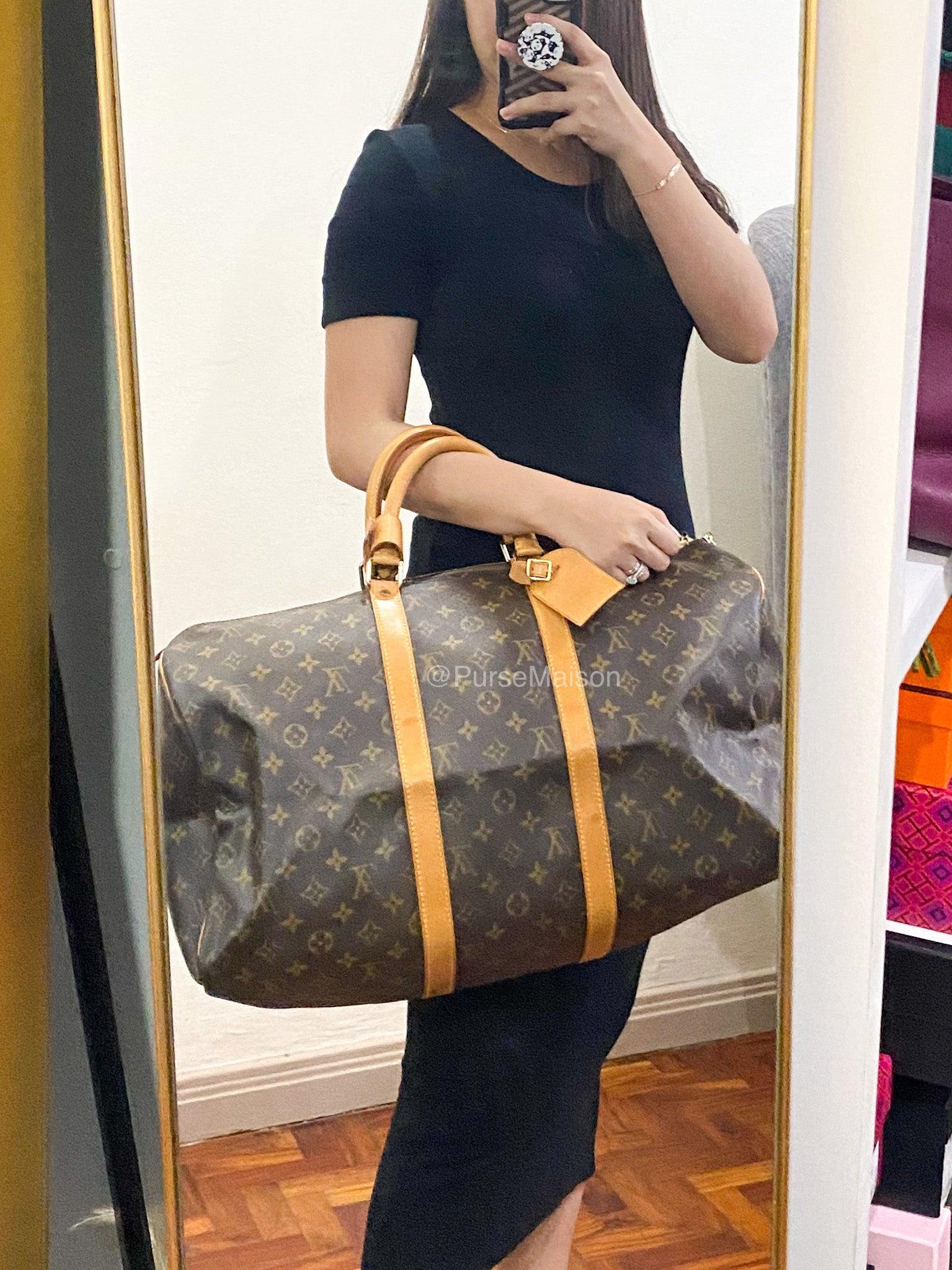 Keepall 55 Duffle Bag in Monogram Canvas | Purse Maison Luxury Bags Shop