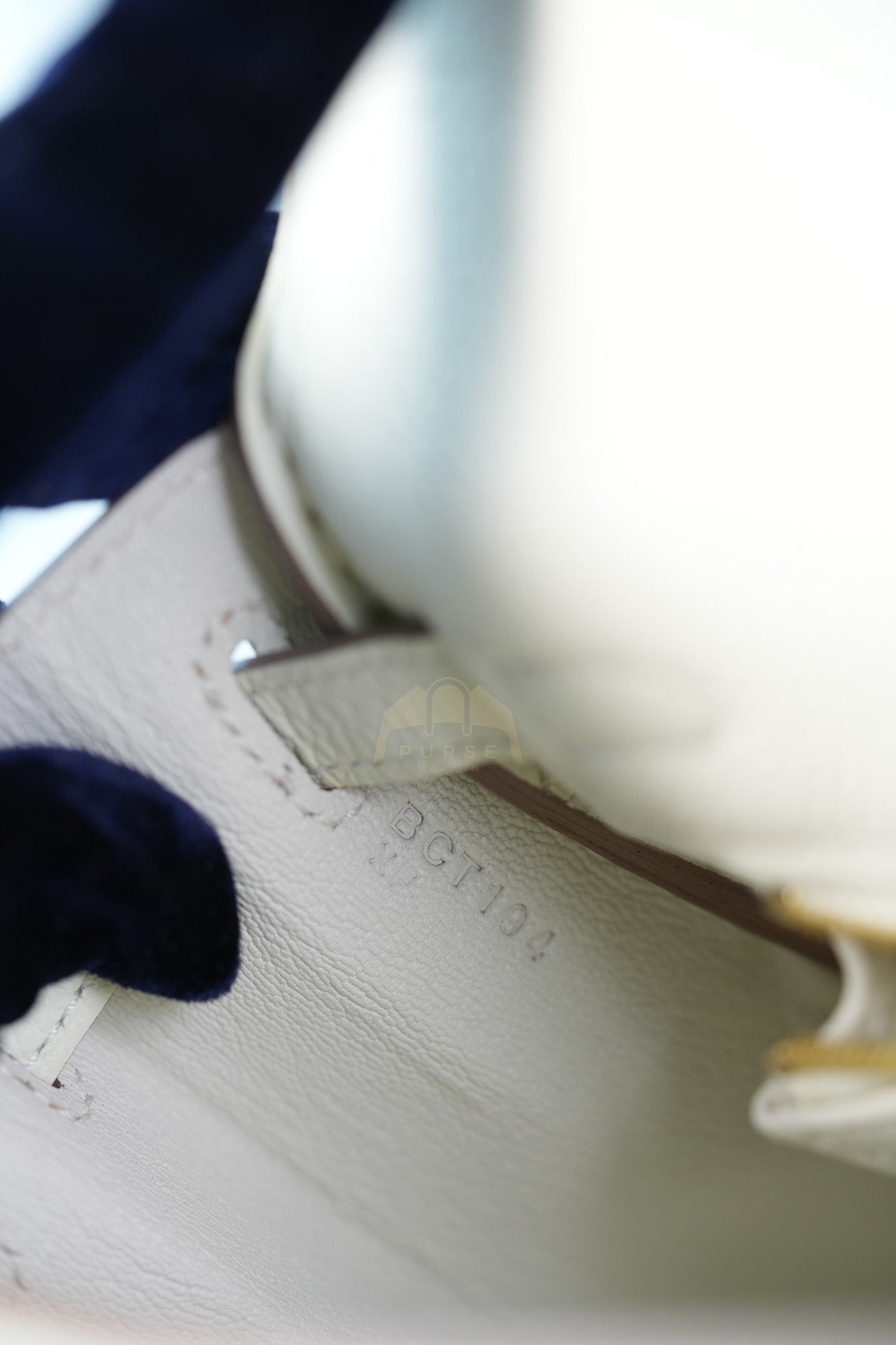 Kelly 25 in Mushroom Togo Leather Retourne & Gold Hardware Stamp B (2023) | Purse Maison Luxury Bags Shop